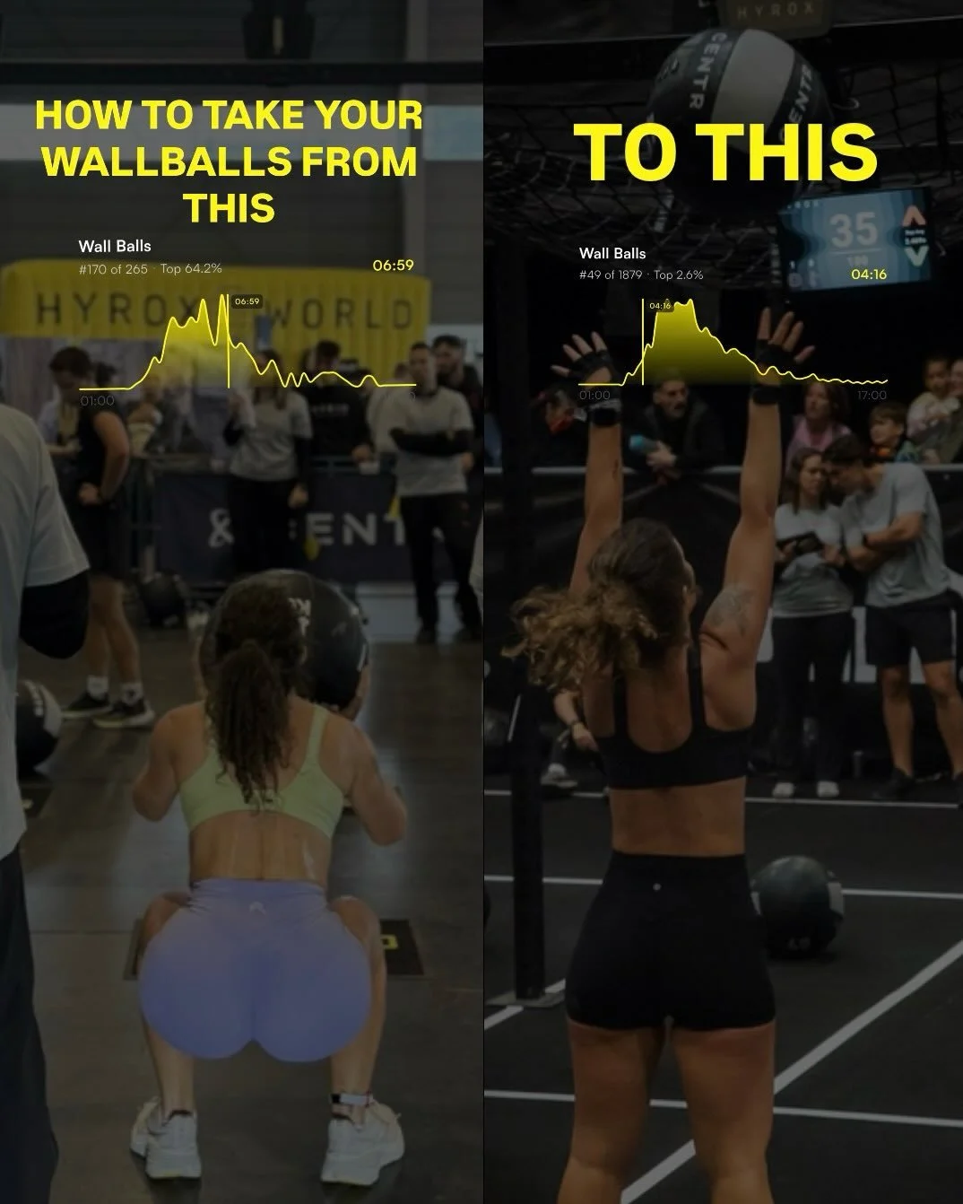 Stop trying to fix 1/16 of the race - individual stations. 

Focus on the 1/2 - running. 

Oh, also, for those of you wondering how my wallballs improved that much - the answer is unfortunately running again. 

I always had the strength in my legs an