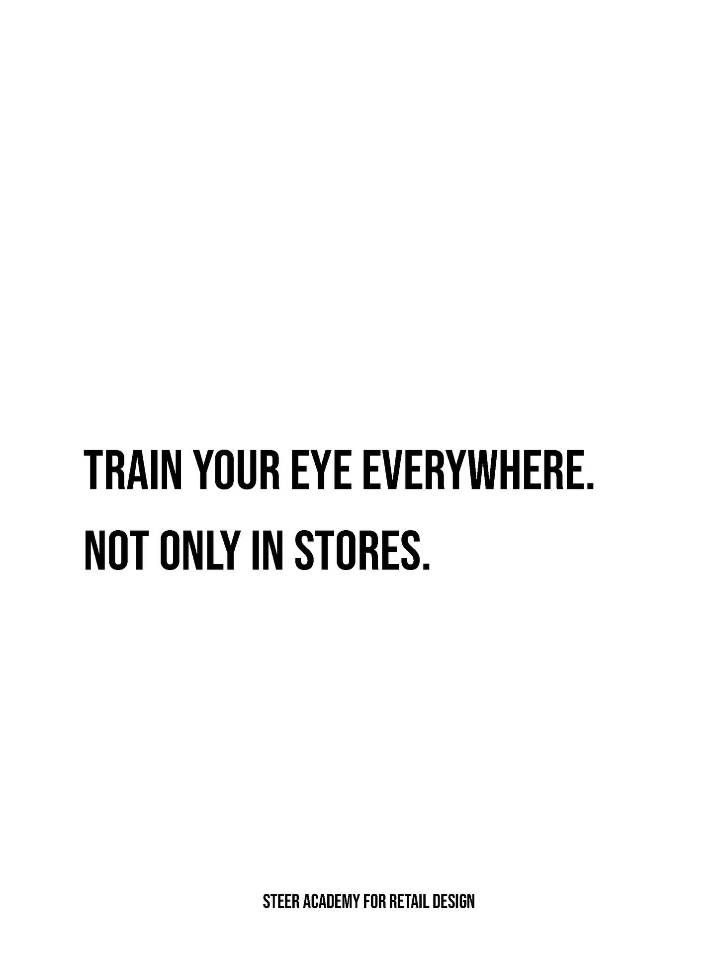 The strongest professionals in visual merchandising and store design are usually not the ones who simply studied the most. 
They are the ones who trained themselves to observe constantly.

Every space teaches you something.

A restaurant can teach na