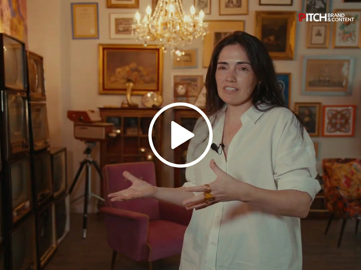 Diana Paiva speaking about store design on CNN Portugal's Pitch programme