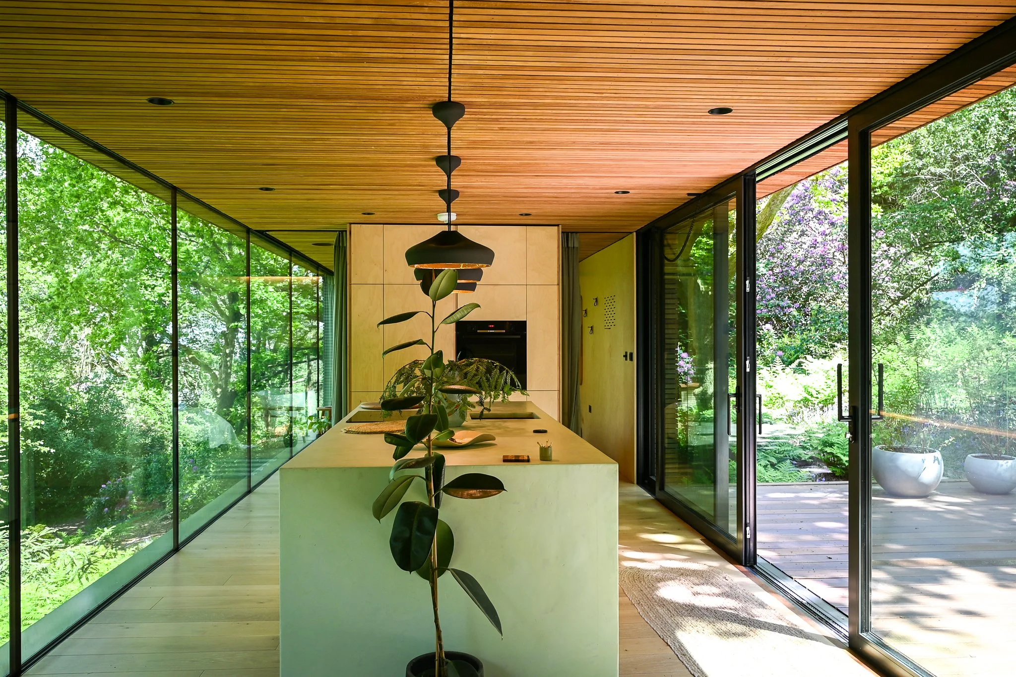 Looking Glass Lodge Kitchen View with Island