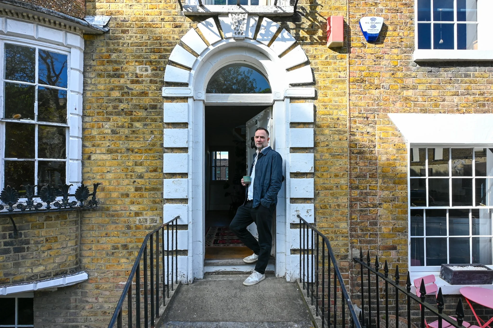 Conservation Architect, Sam Causer, with his Grade II listed home and project in Margate, Kent.