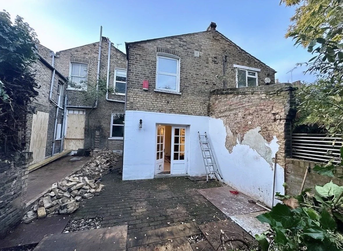 Hackney Home Before Rear Elevation