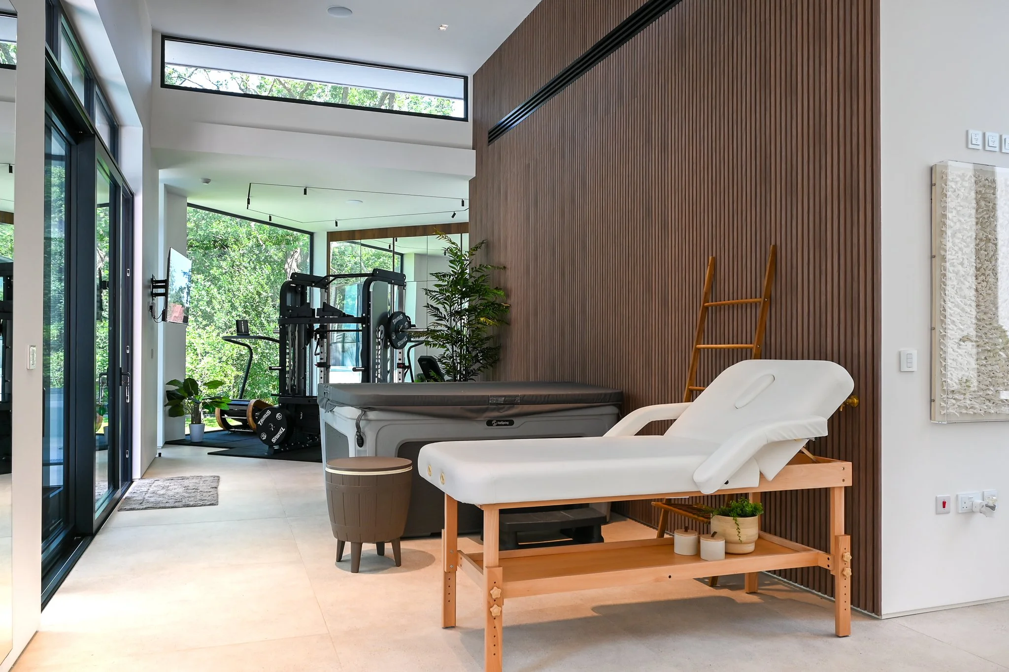 home gym and fitness suite extension with rooflights