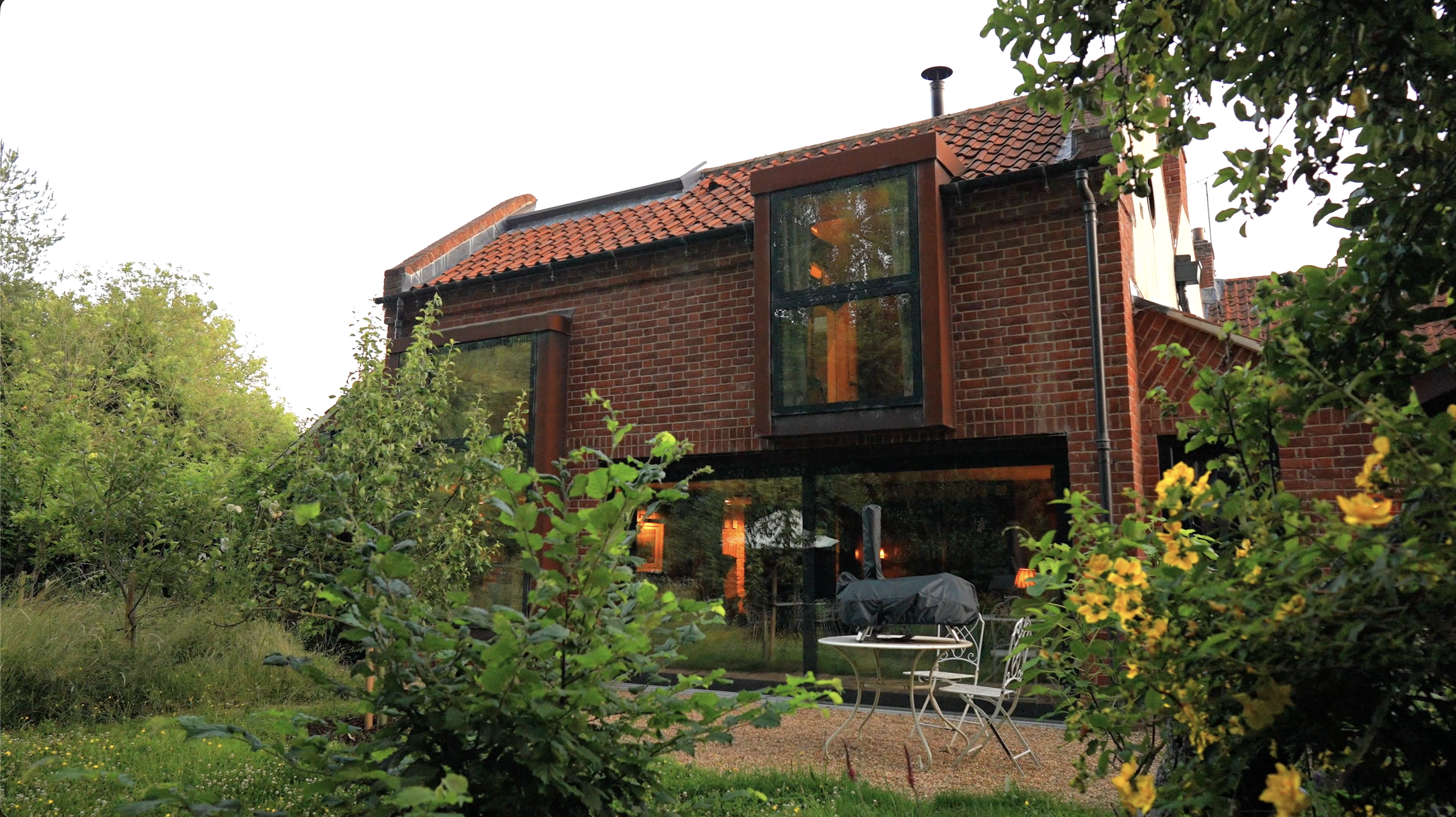 rear elevation shot of a norfolk cottage