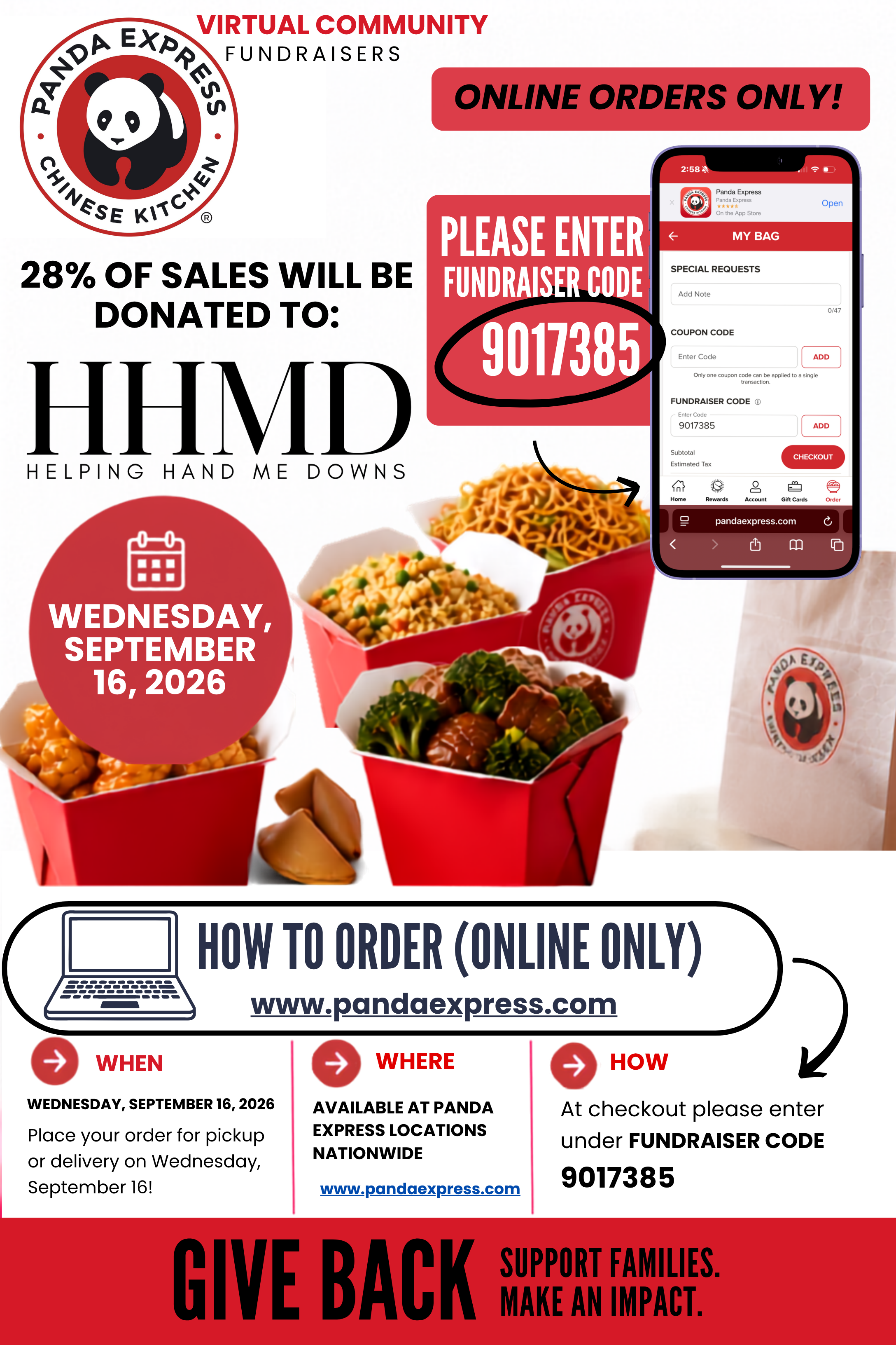 Dine Out For HHMD @ Panda Express