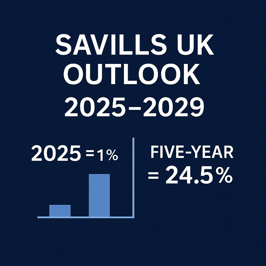 What Savills’ revised UK house-price forecast means for you (2025–2029)