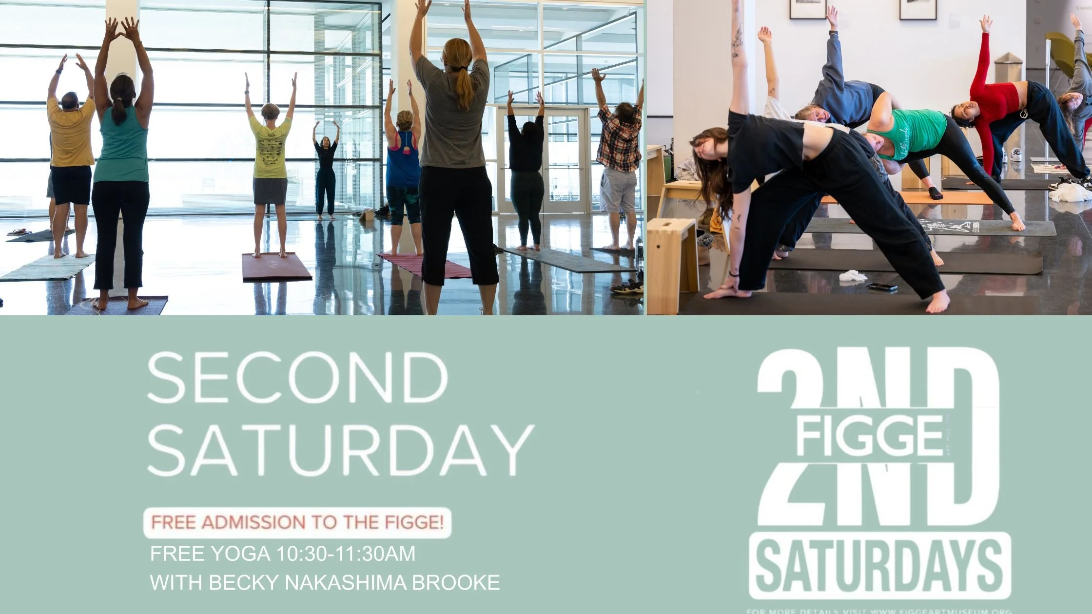 Second Saturday at the Figge-Free Yoga