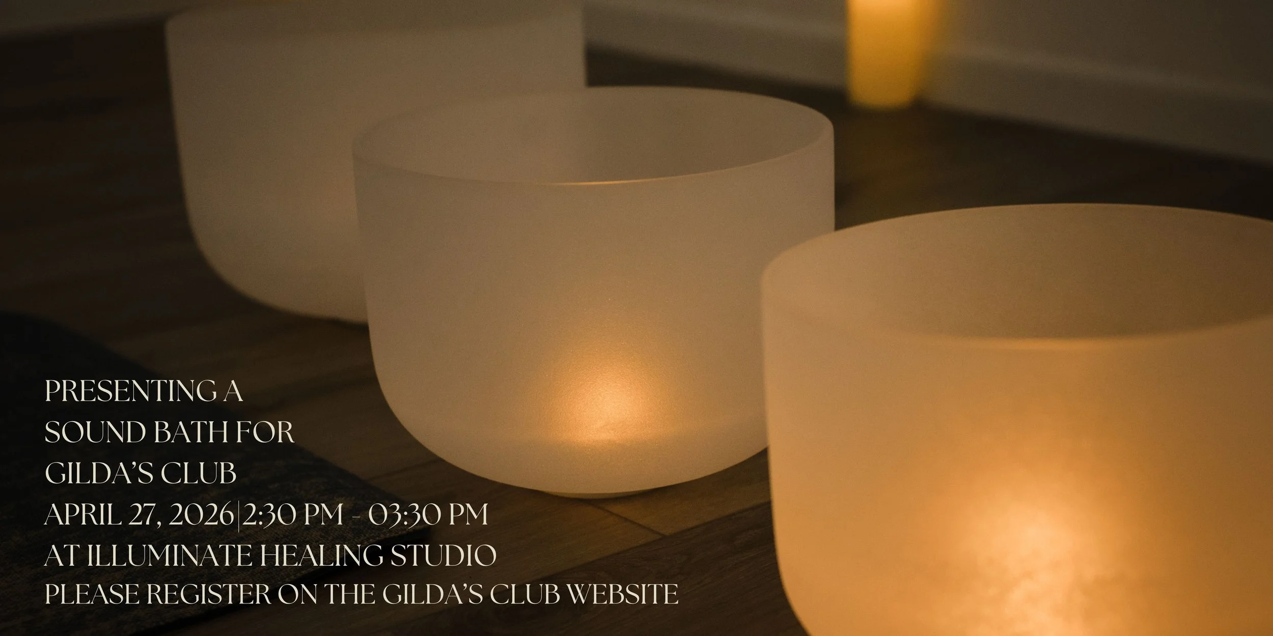 Sound Bath for Gilda's Club 