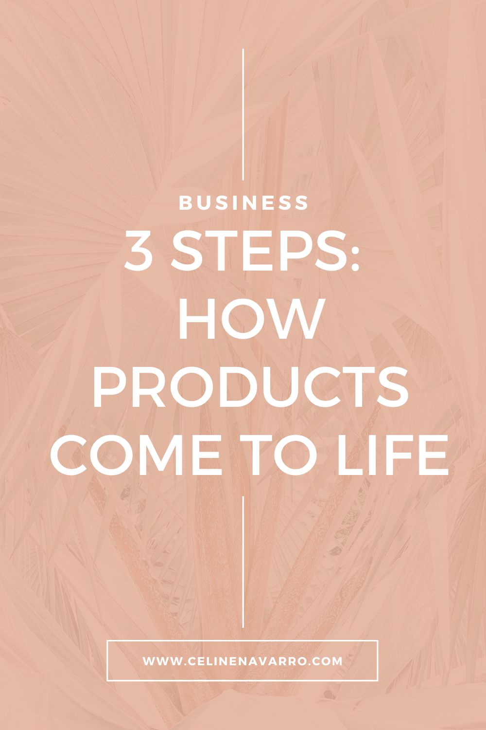 3 STEPS: HOW PRODUCTS COME TO LIFE