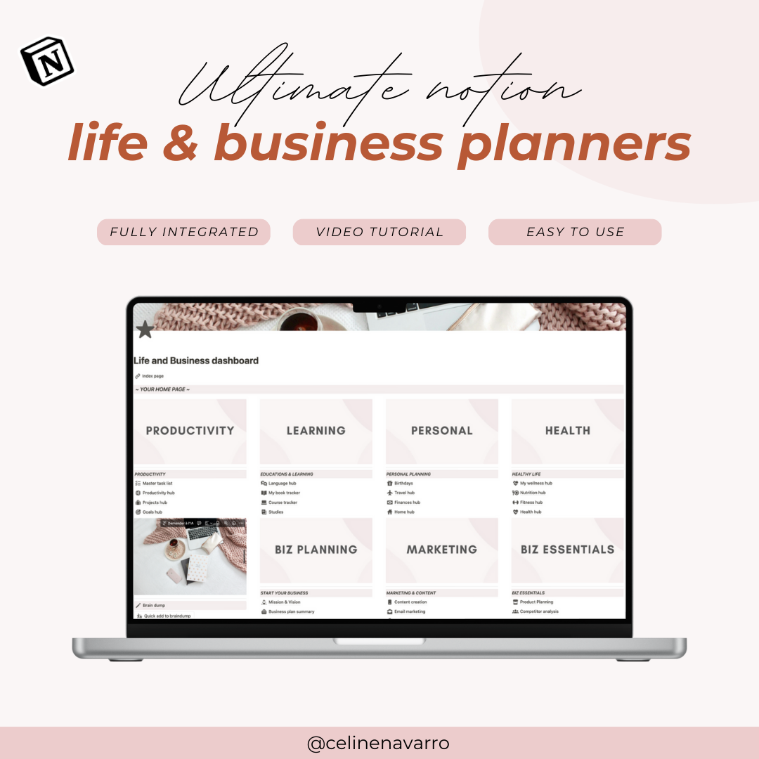 ULTIMATE NOTION life and business templates