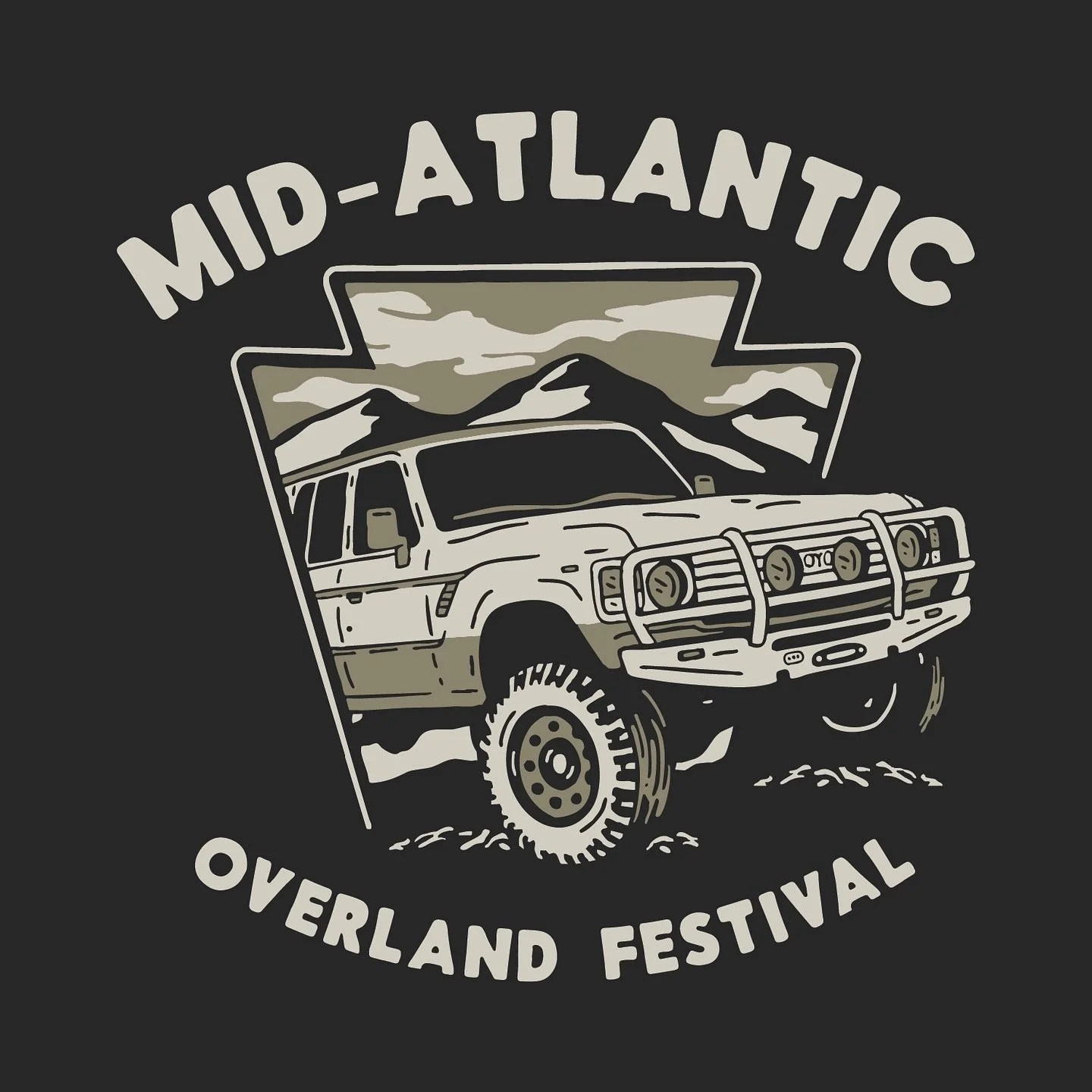 60 Series Land Cruiser design for this years @overlandfestival brought to you by @mainlineoverland 

This show is always a blast designing and highlighting vehicle builds and Pennsylvania landscape.