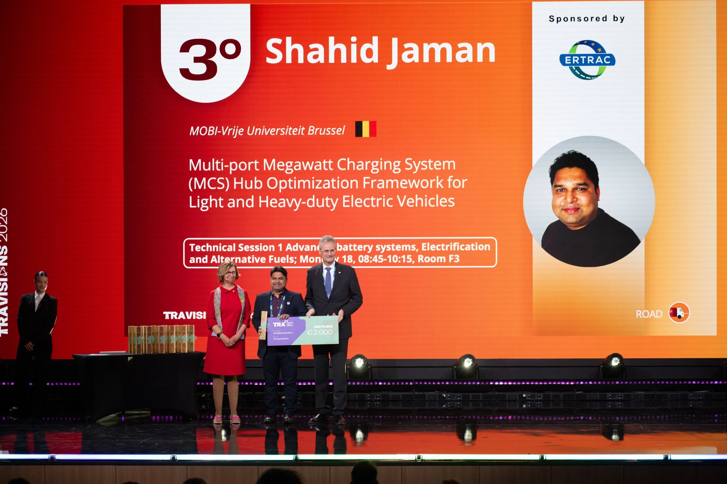 Shahid Jaman (VUB) wins the TRA Visions 2026 Young Research Award!  