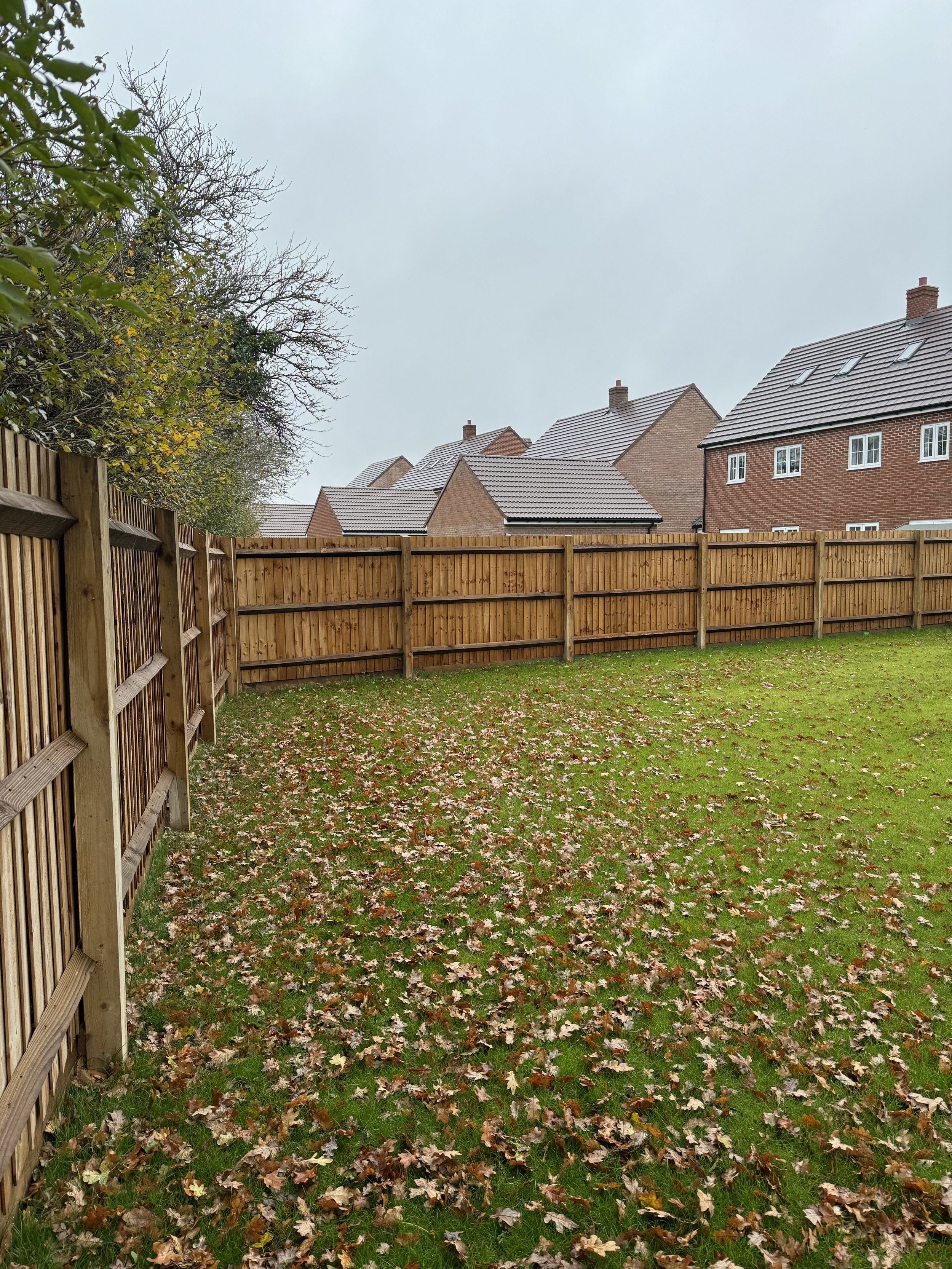 New build gardens - a blank canvass ready for 'wow-factor' garden design and landscaping