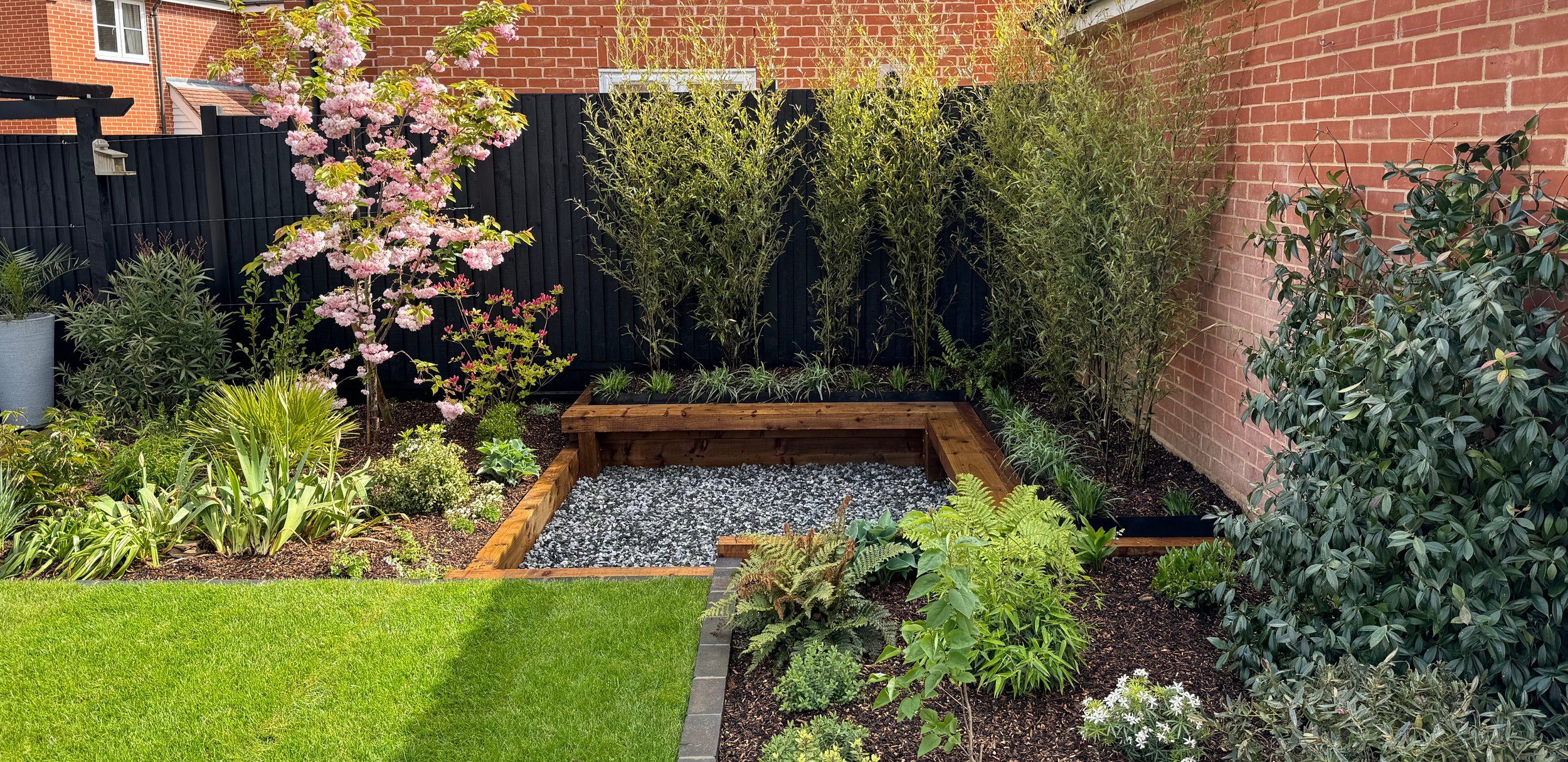 Sunken seating area