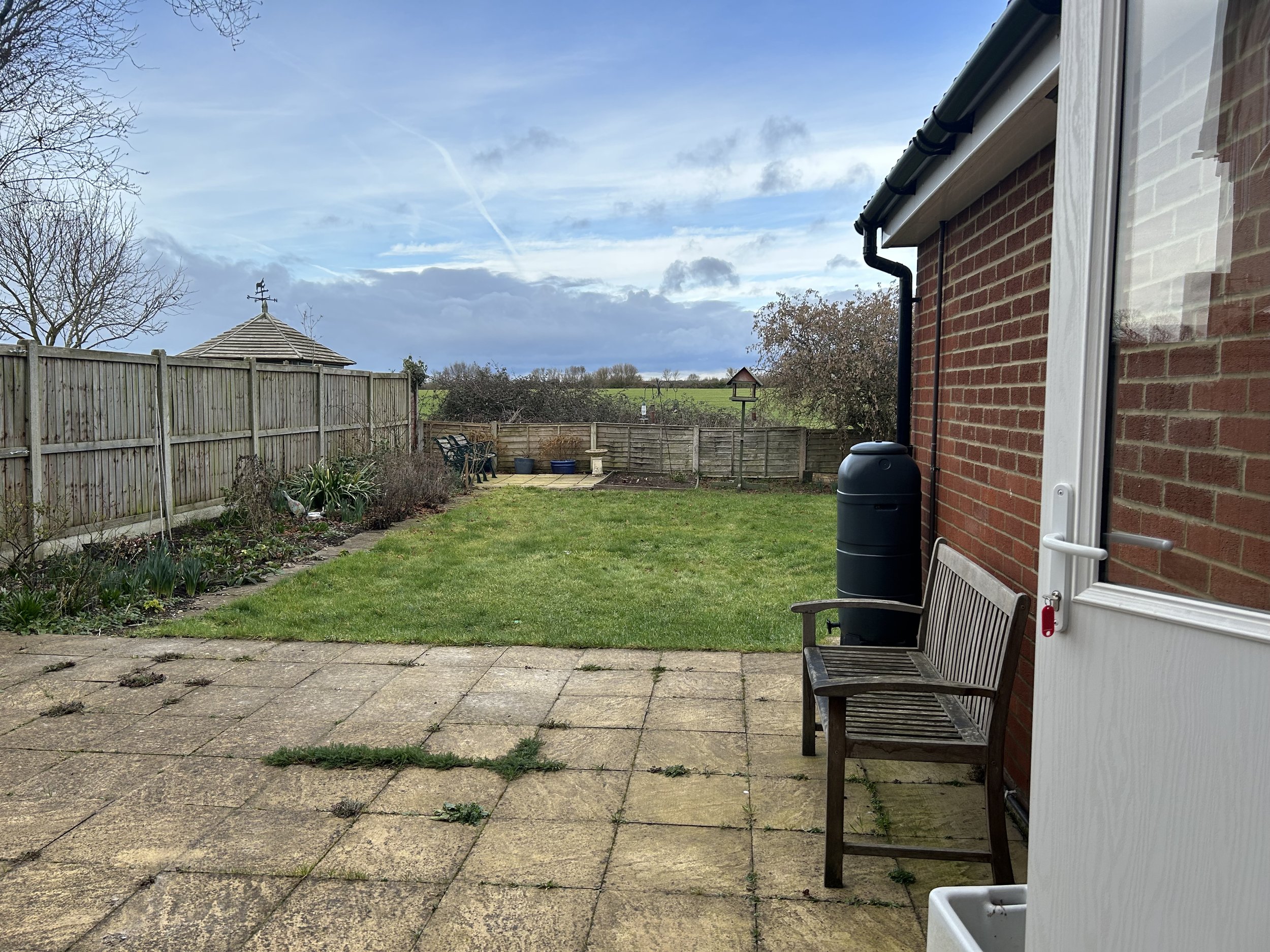 The garden before work commenced