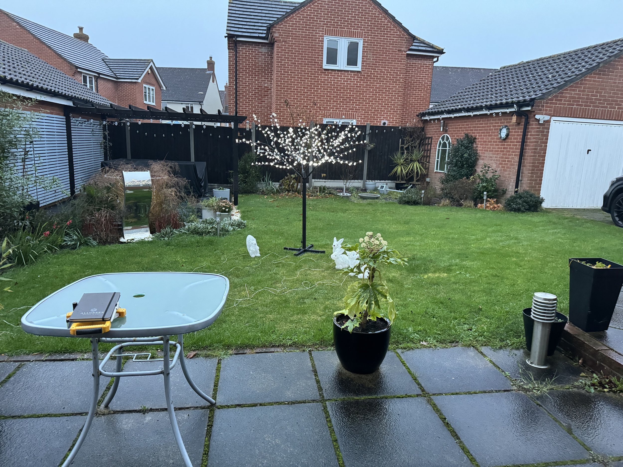 The garden before work commenced