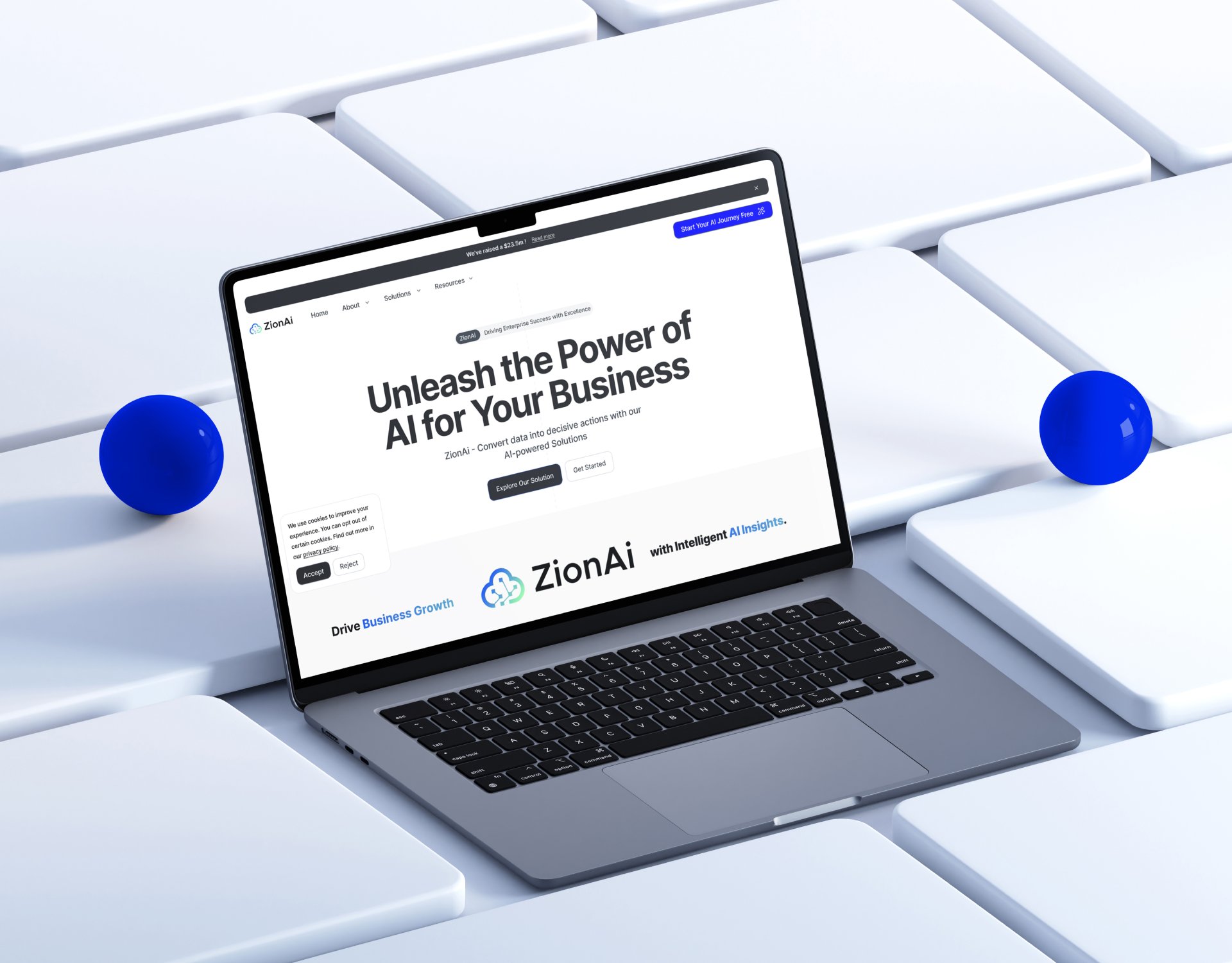 Brand ID and UI/UX for Zion AI startup
