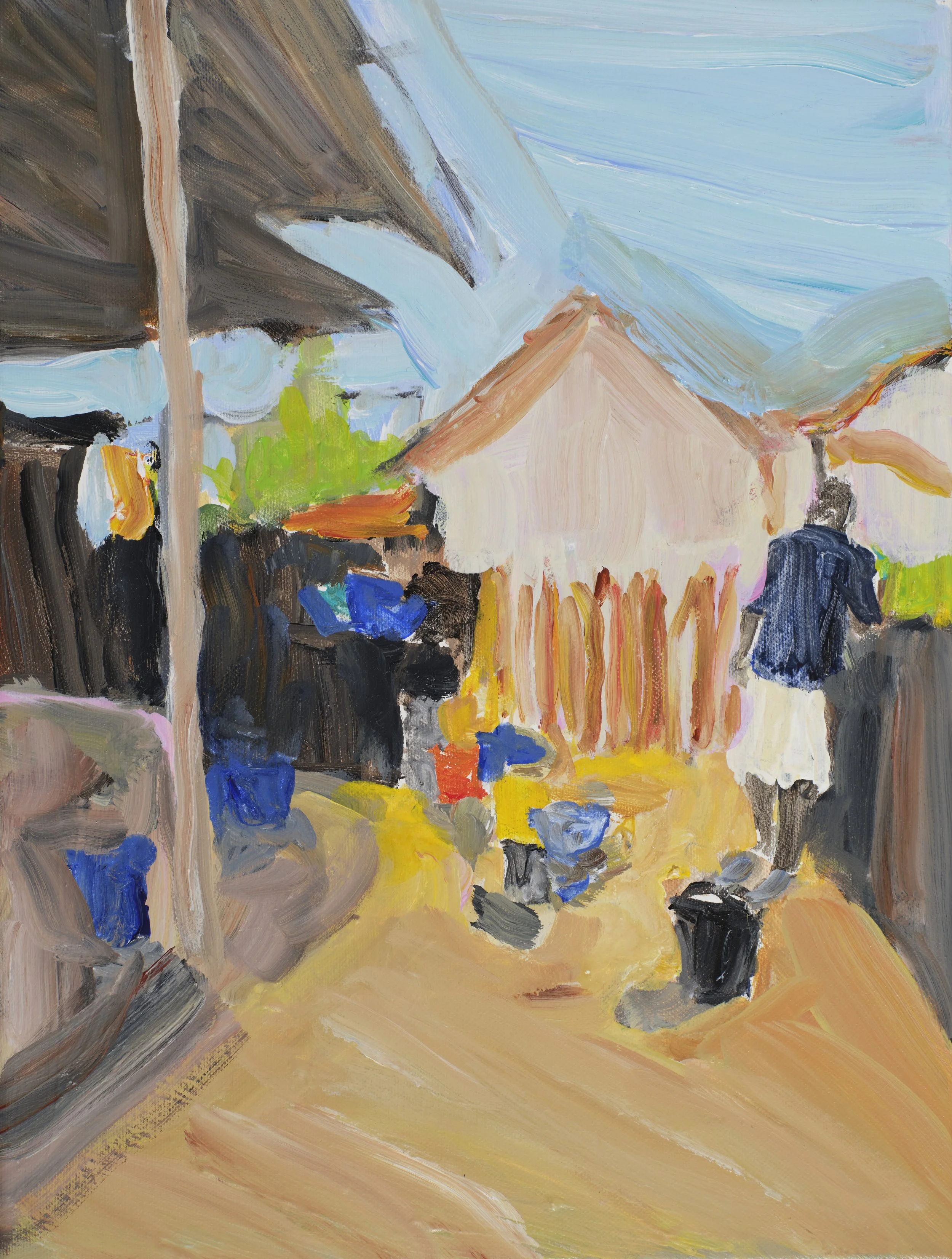 Matilda Forsberg, A welcome inside. 2025
Acrylic on linen, 40 x 30 cm (16 x 12 inches)