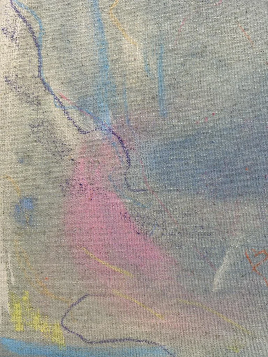 Abstrakte dreiteilige Leinwand LOVE