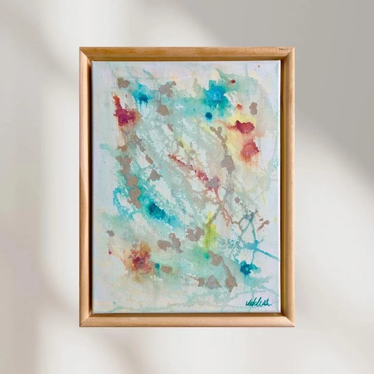 Golden Dream No. 2 - abstraktes Acrylbild auf Leinwand