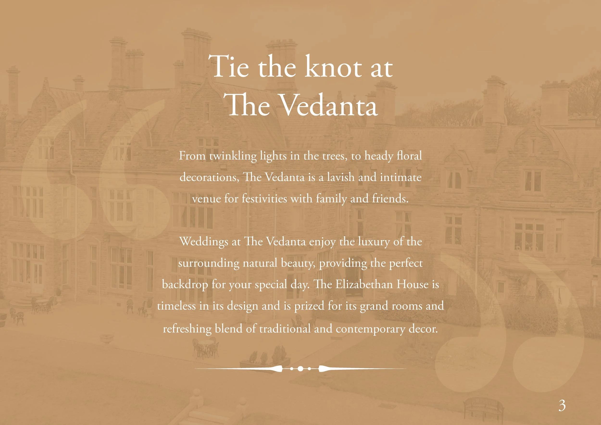 Luxury rural weddings at The Vedanta