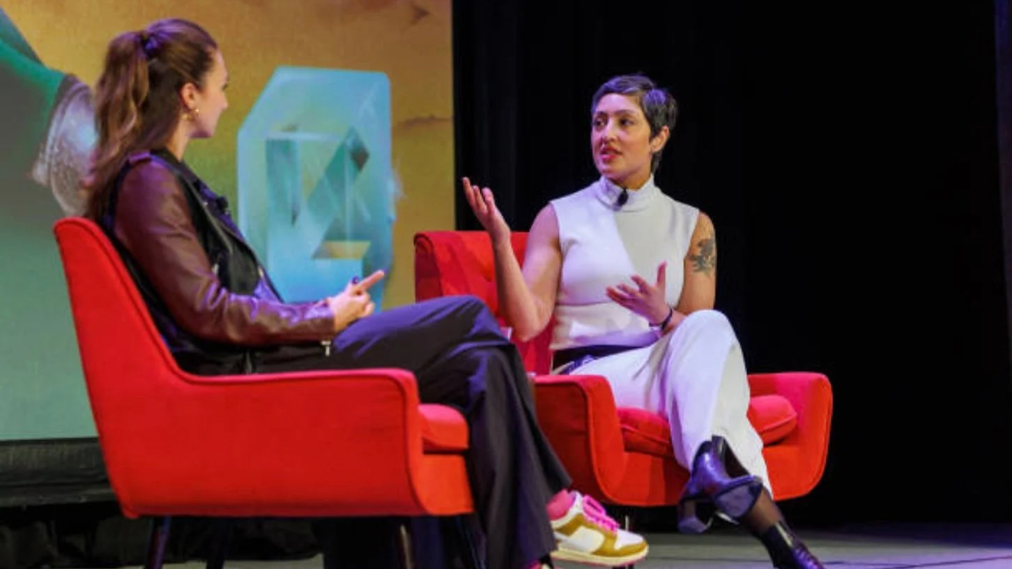 Rumman Chowdhury speaking with Allison Morrison at SXSW