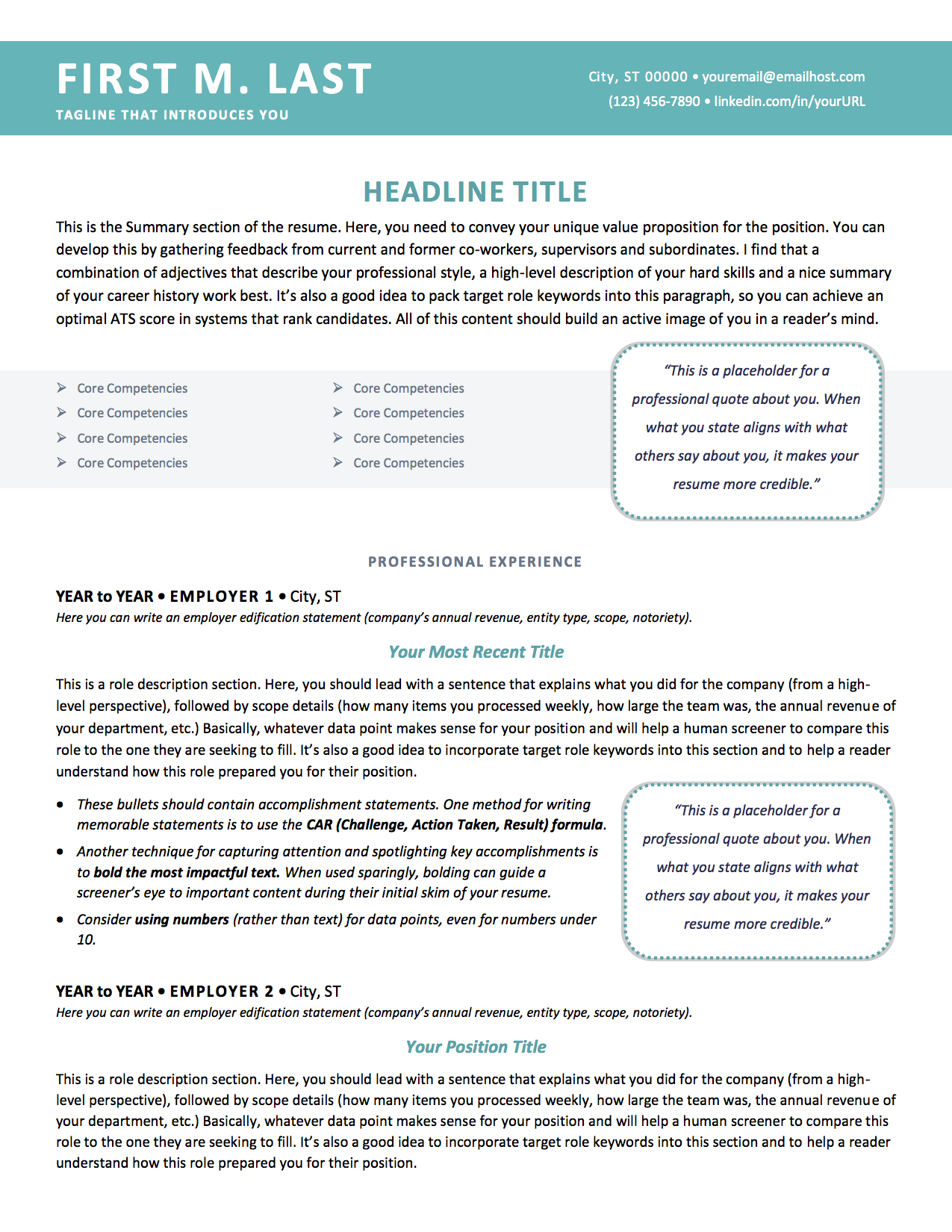 Resume Template by MyPro - Simple - Teal - DOC.png