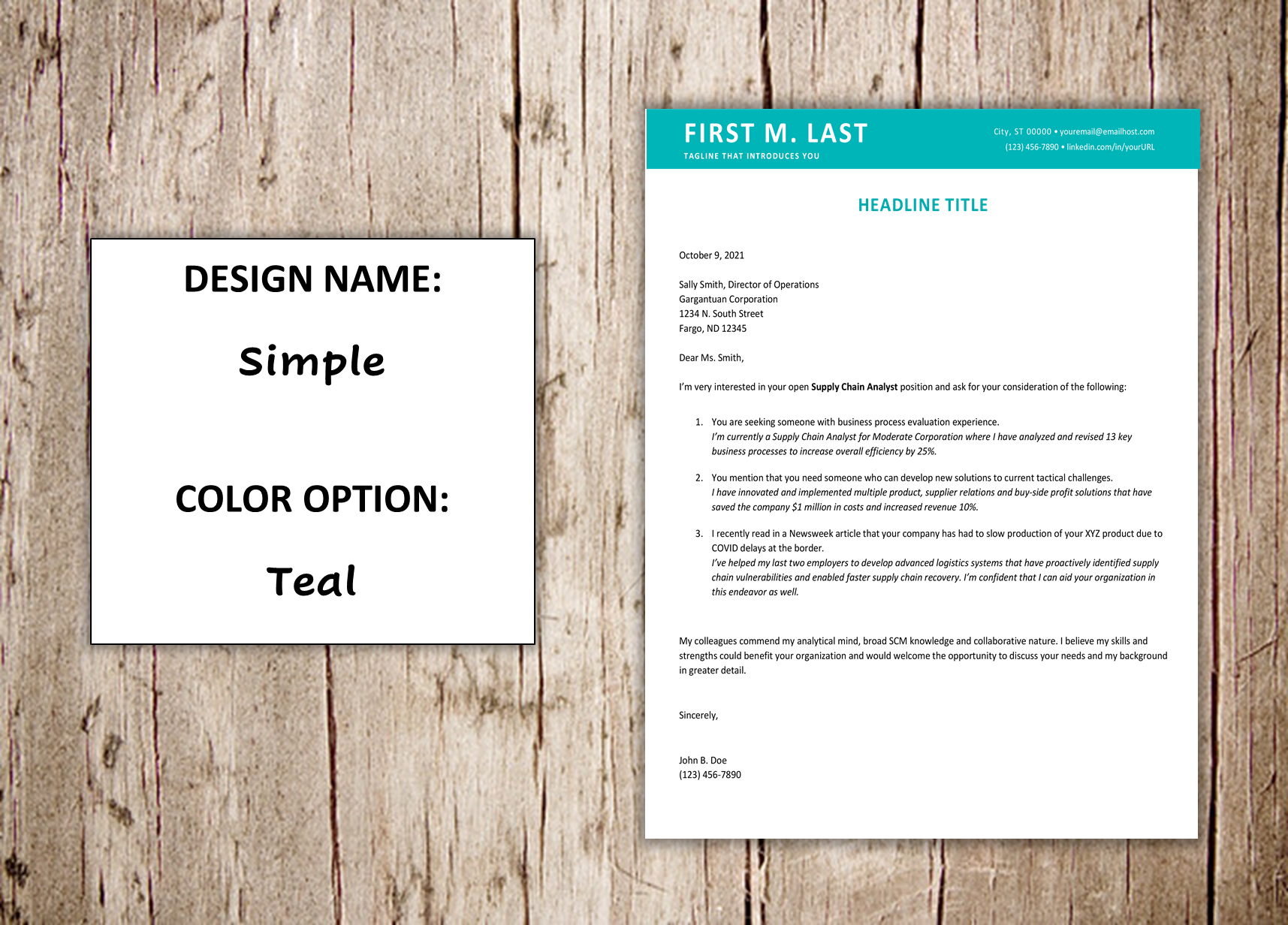 Cover Letter - Simple - Teal.png