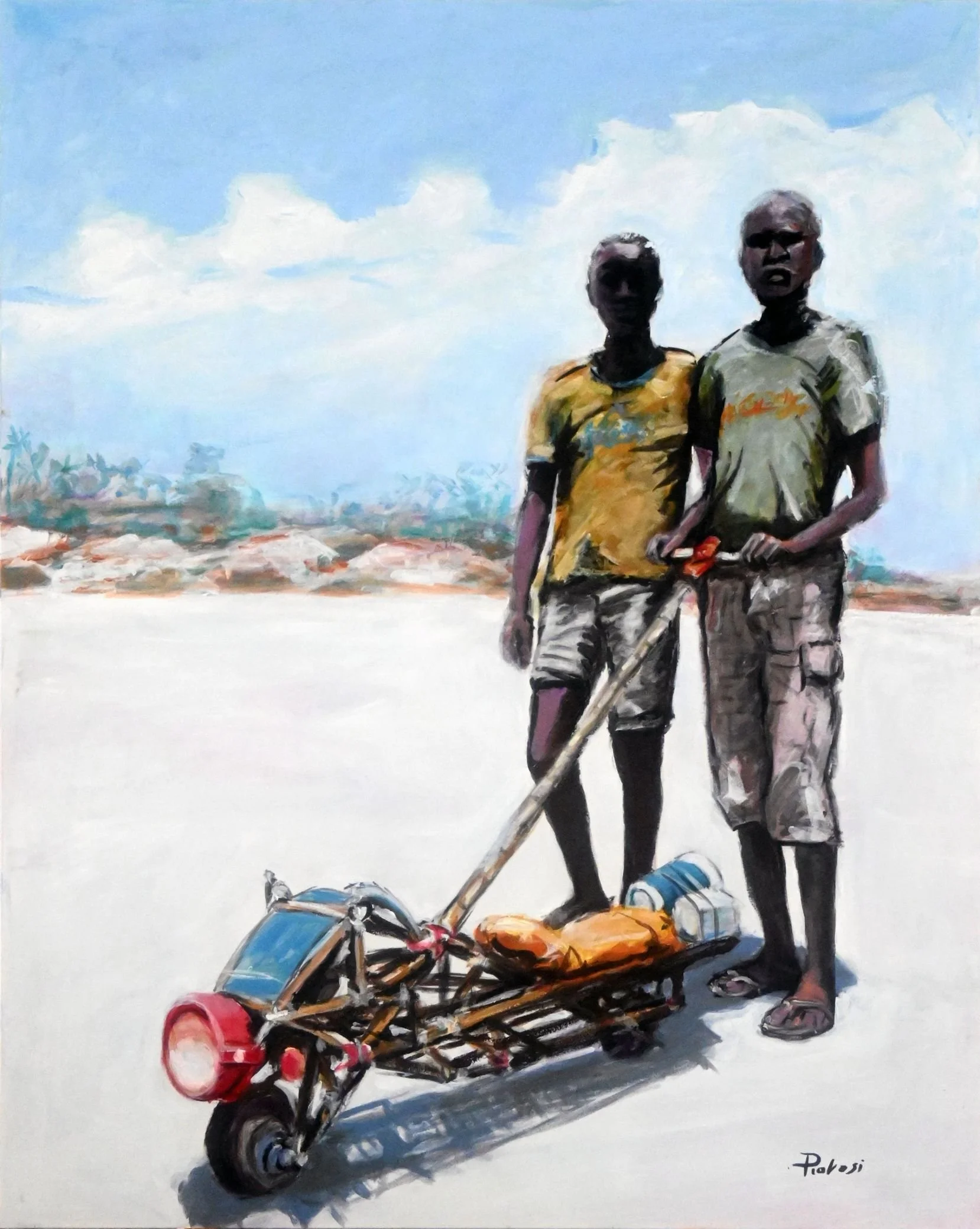 Sognando Neverland, Acrilico su tela cm 80x100, 2025