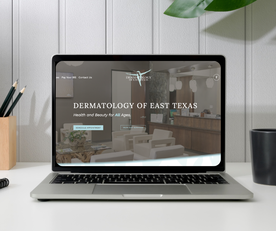 custom dermatology office website by SociaLily Design