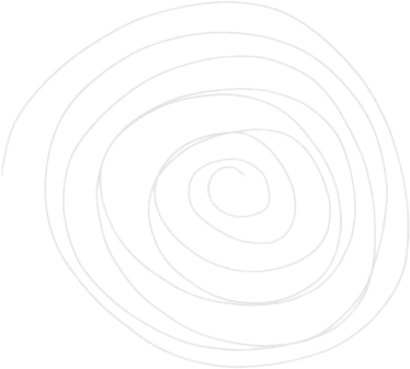 White spiral line pattern on a black background.
