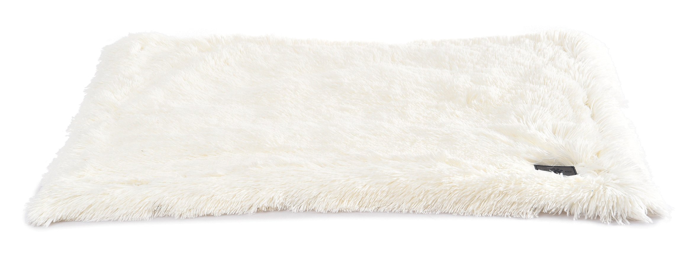 Tapis plaid fourrure crème