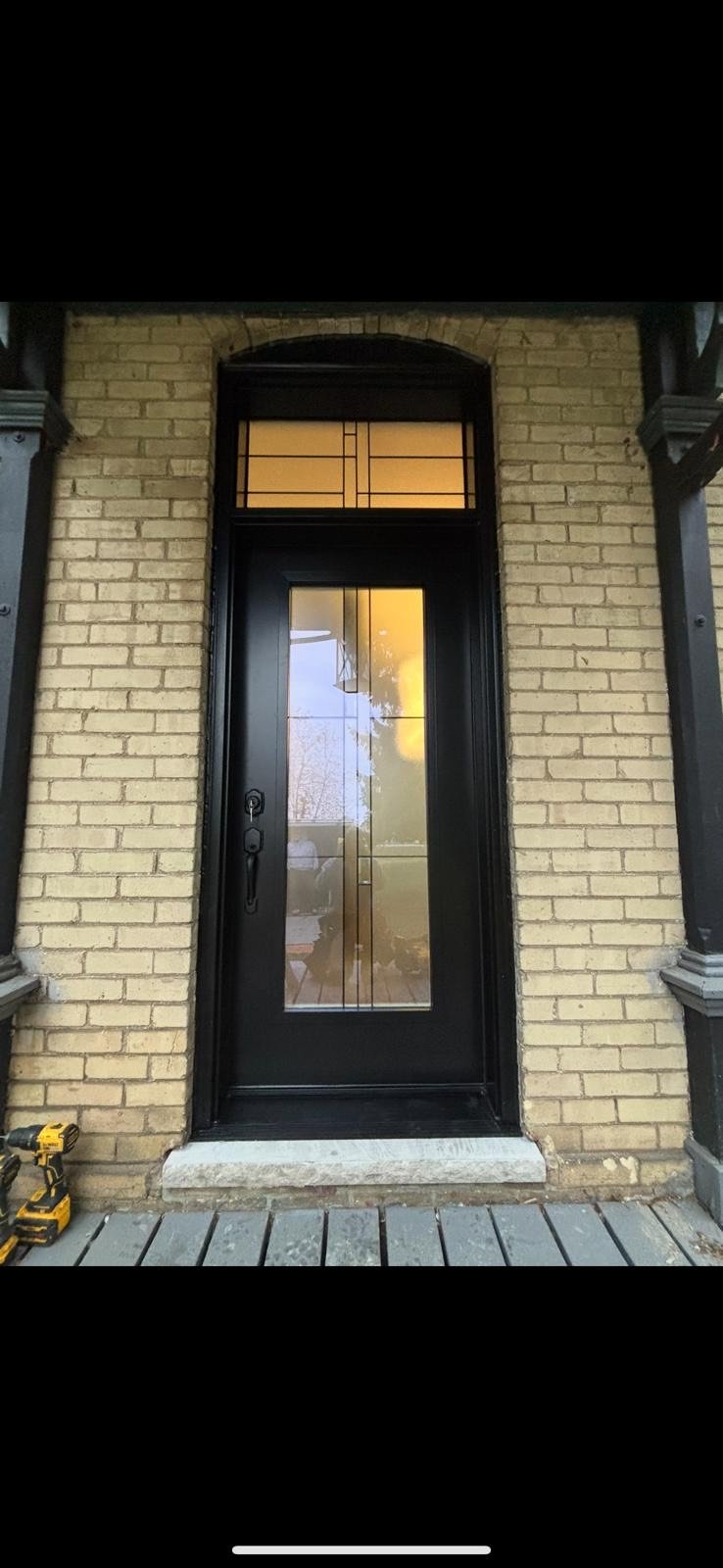 3/4 Lite with Arima Patina Glass 