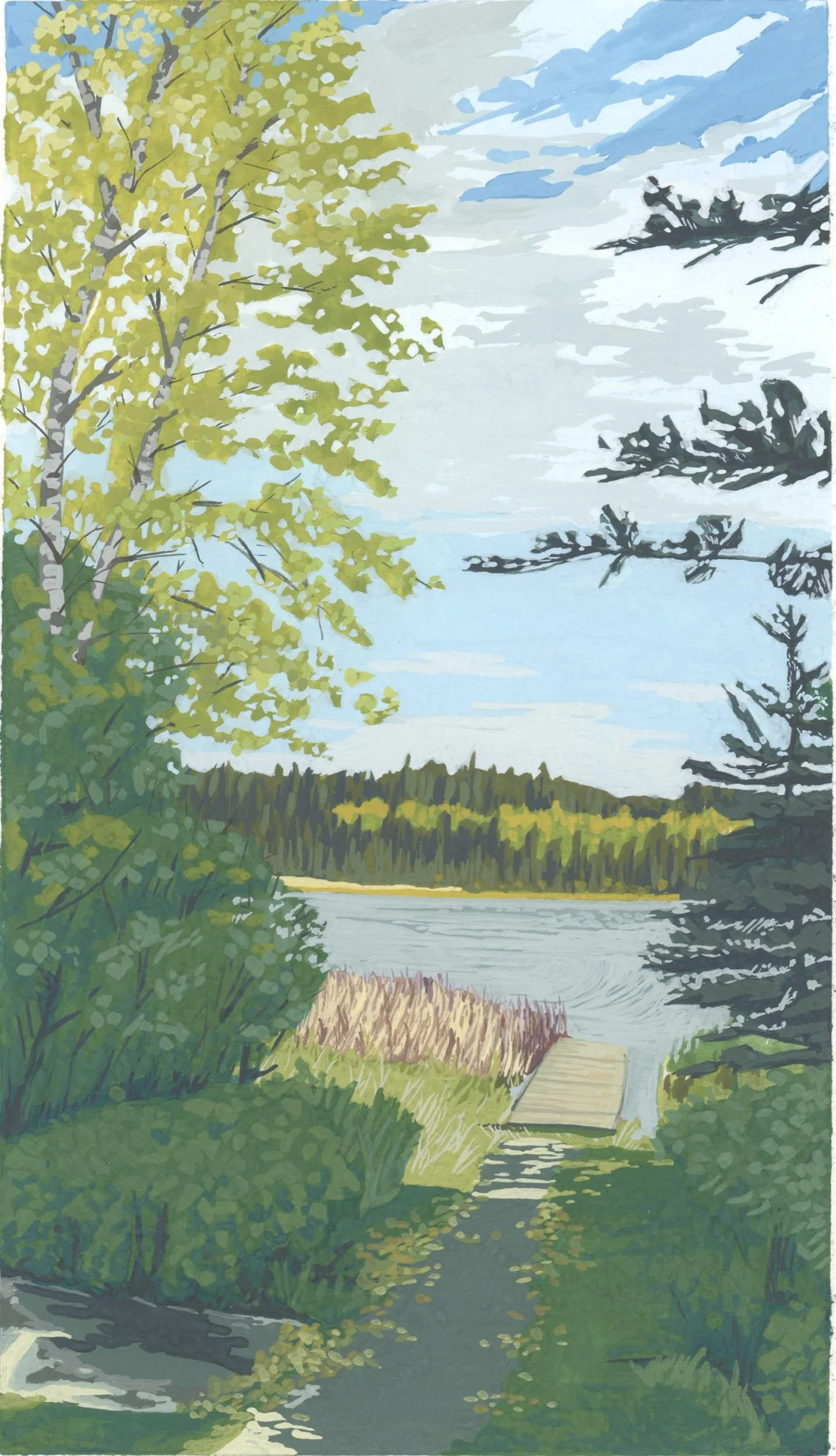 "Grayling Lake" Print