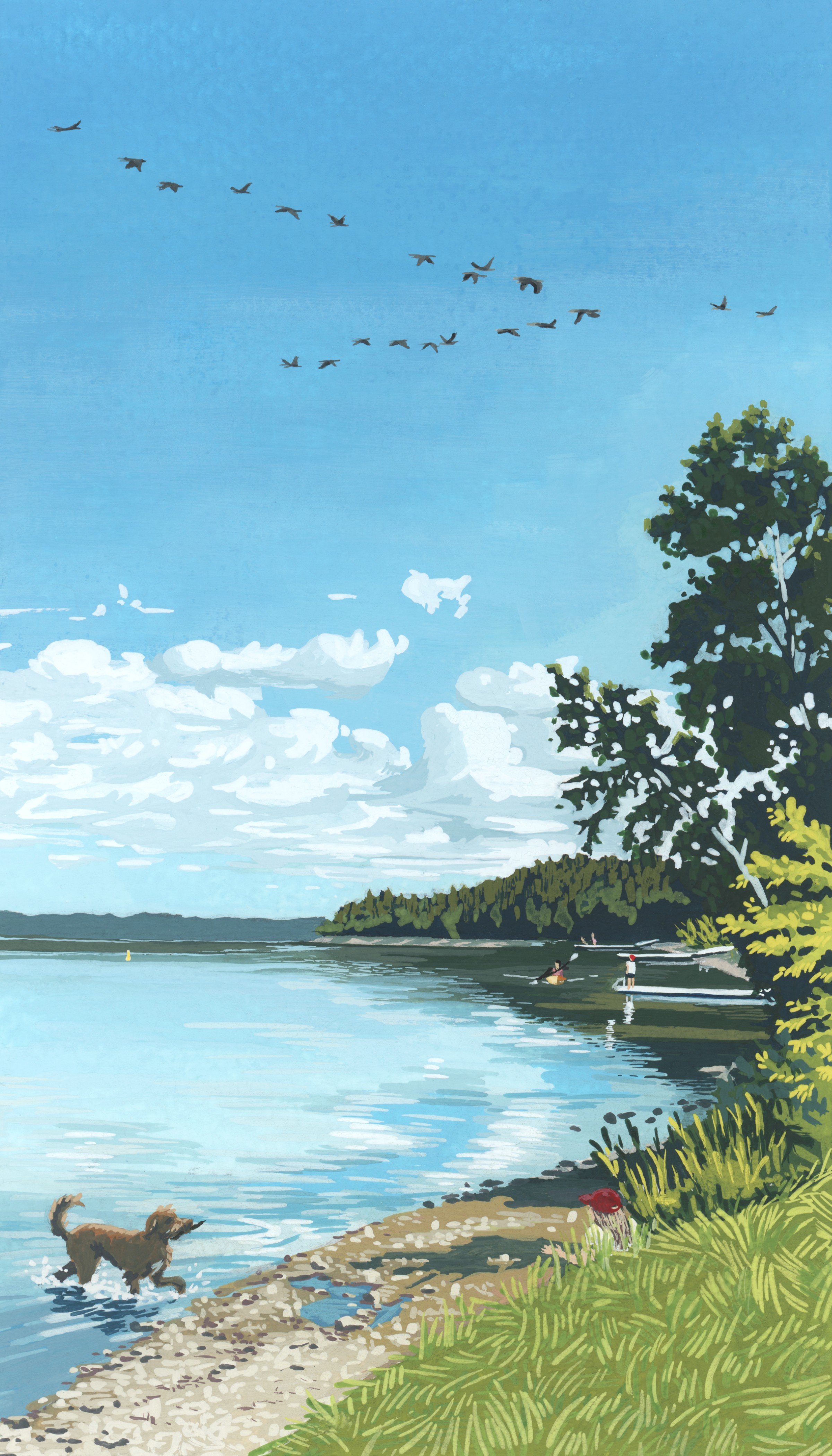 "Lake Shore Path" Print