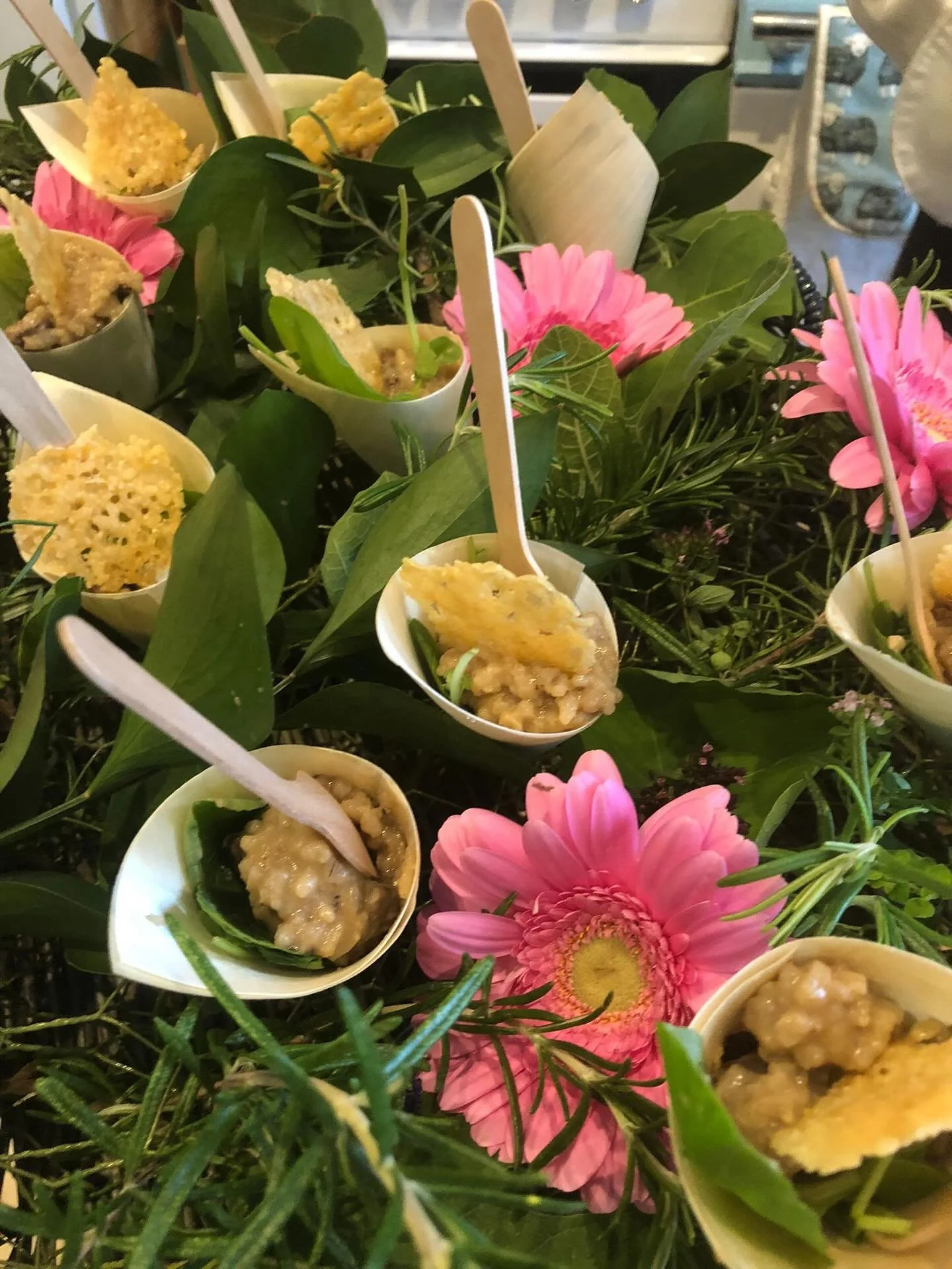 Wild mushroom Risotto with Parmesan Crisp #marqueewedding #durhamcaterers #bespokeweddings