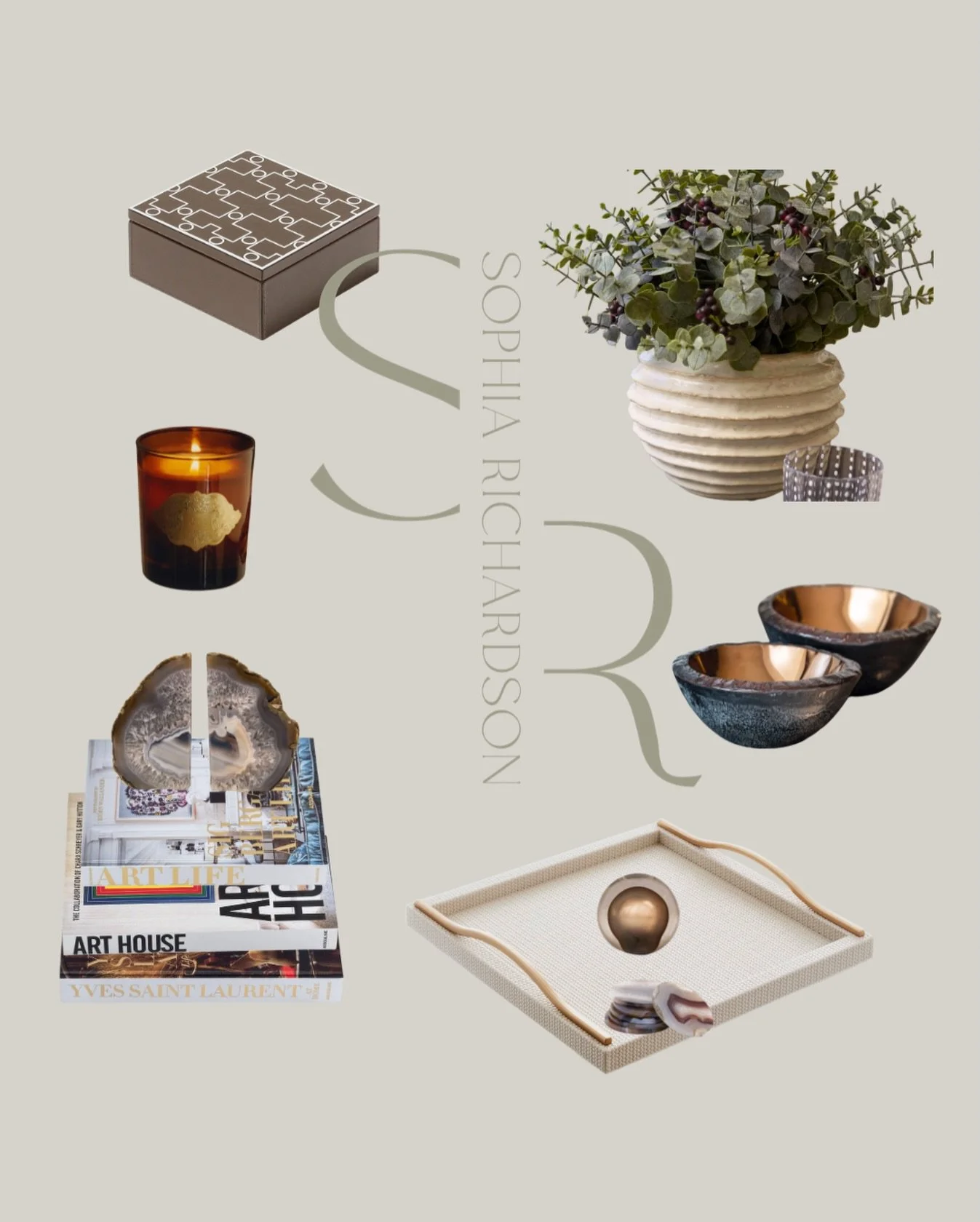 An elegant and understated coffee table arrangement for a lovely Stateside client who wanted an accessories refresh recently. I always find it&rsquo;s the accessories and styling which make a room feel complete and add the finishing touches to a spac