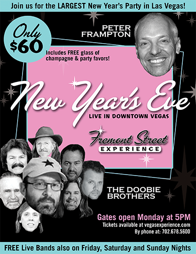 FREMONT STREET LAS VEGAS - OFFICIAL NEW YEAR'S EVE PARTY POSTER