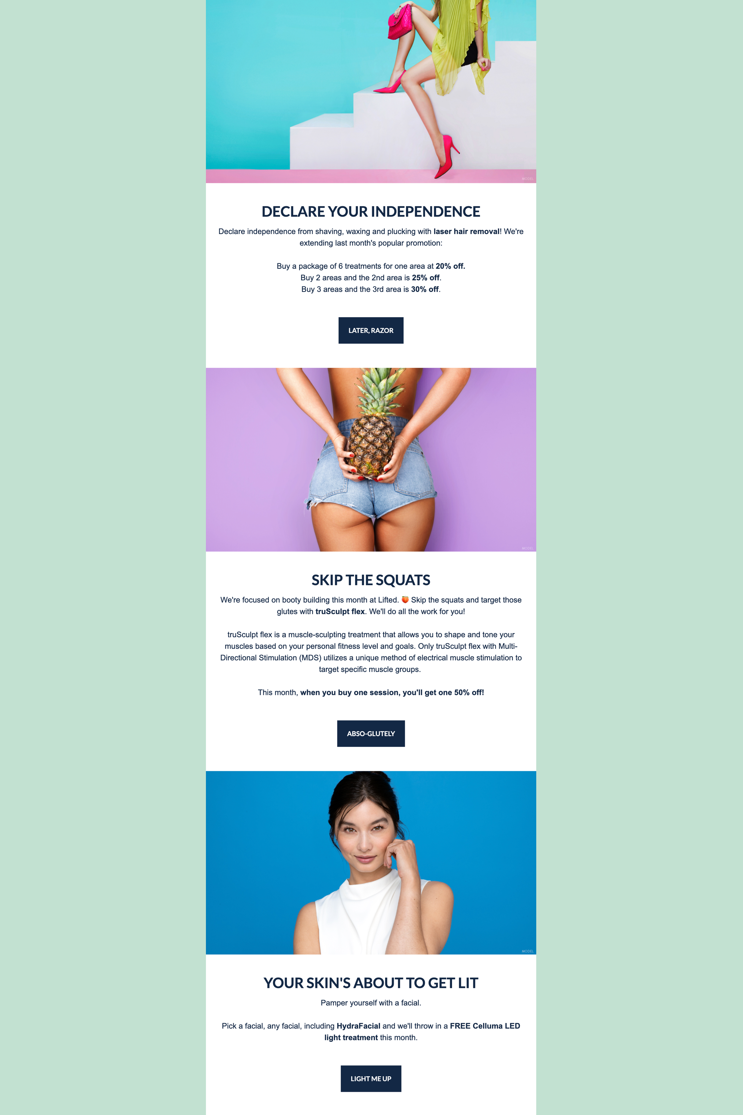 LIFTED BEAUTY + WELLNESS (click image to view full email)