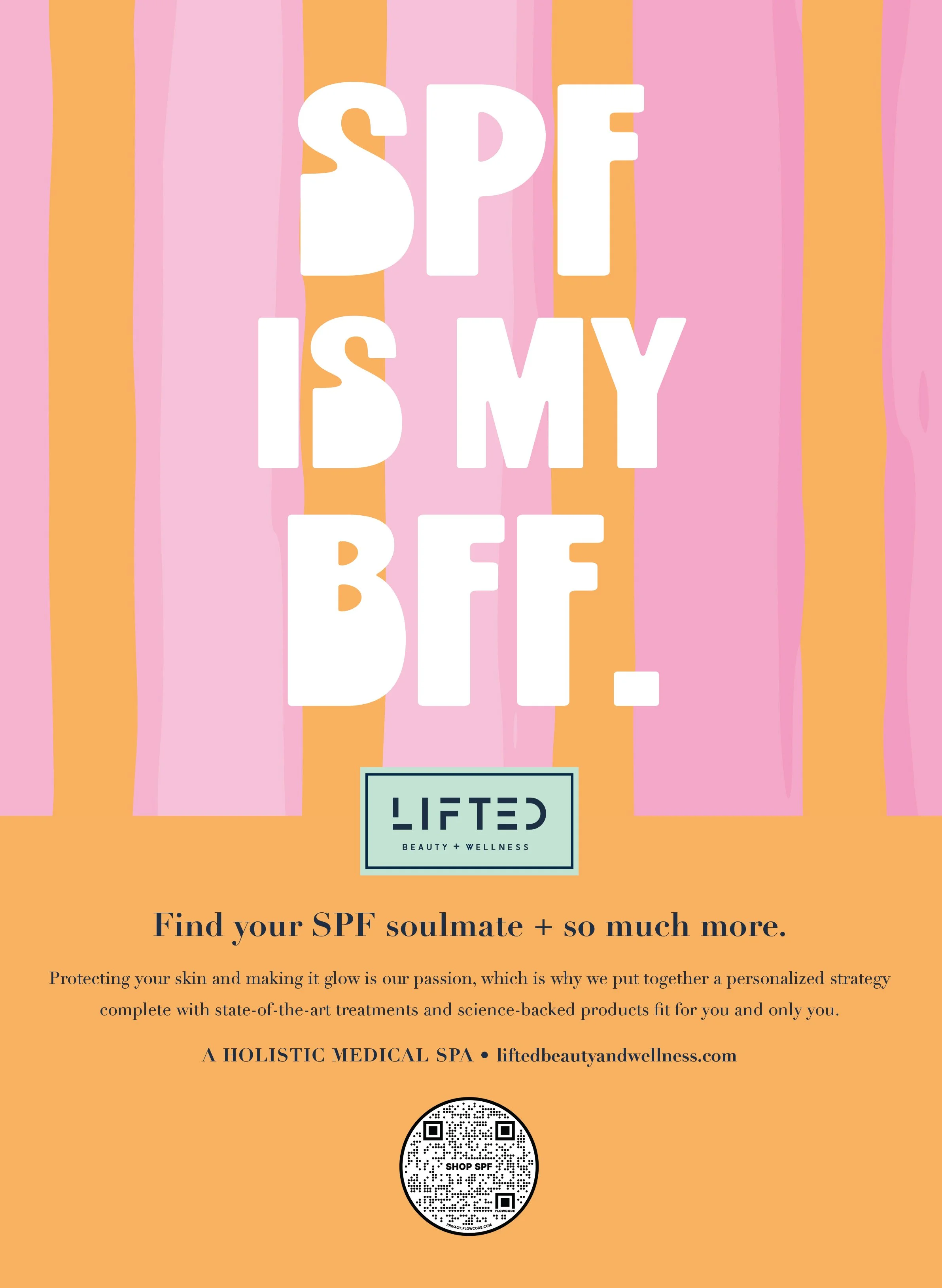 LIFTED BEAUTY + WELLNESS PRINT AD