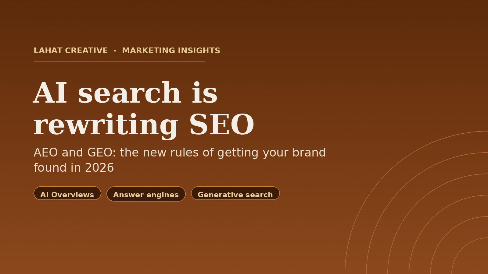AI search is rewriting SEO: what AEO and GEO mean for your brand in 2026