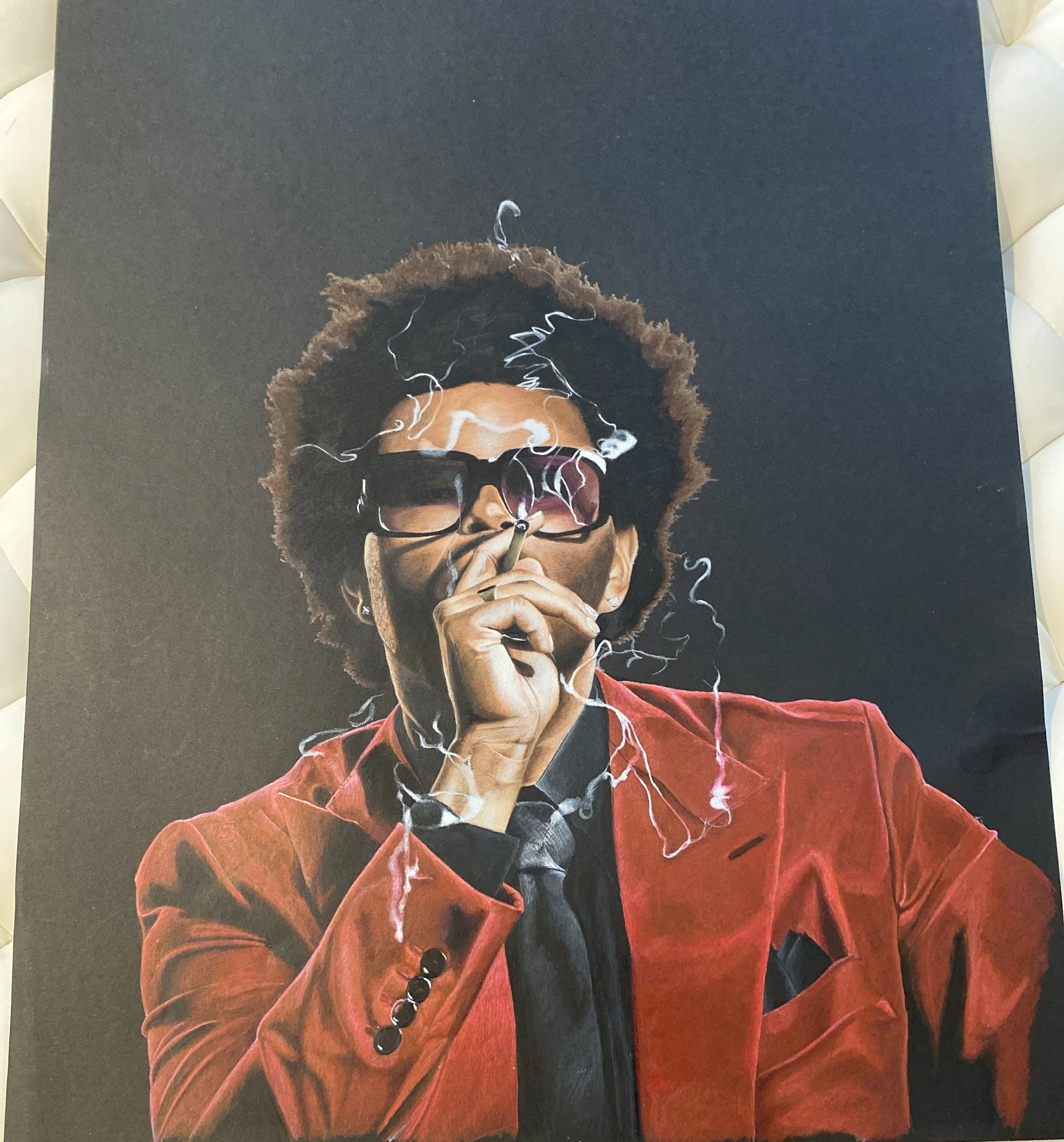 Colored Pencil Fan Art Commission Of The Weeknd
