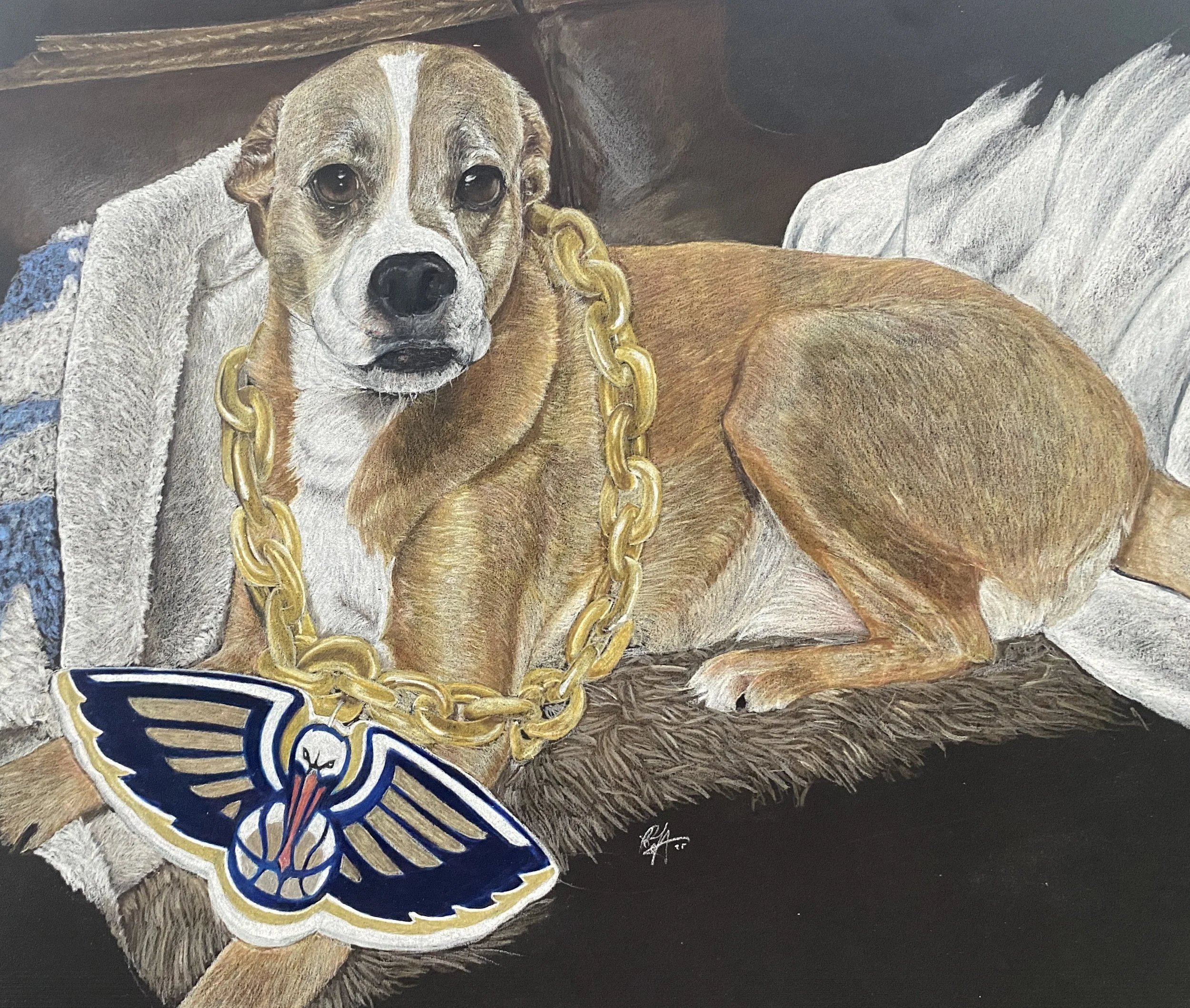 Boxer Dog Colored Pencil Memorial