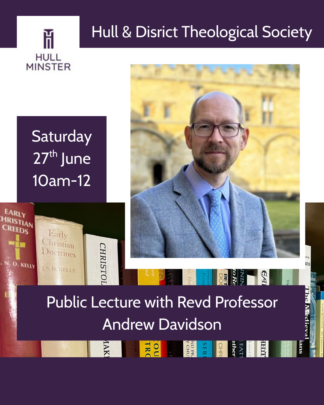 Lecture with Revd Professor Andrew Davidson