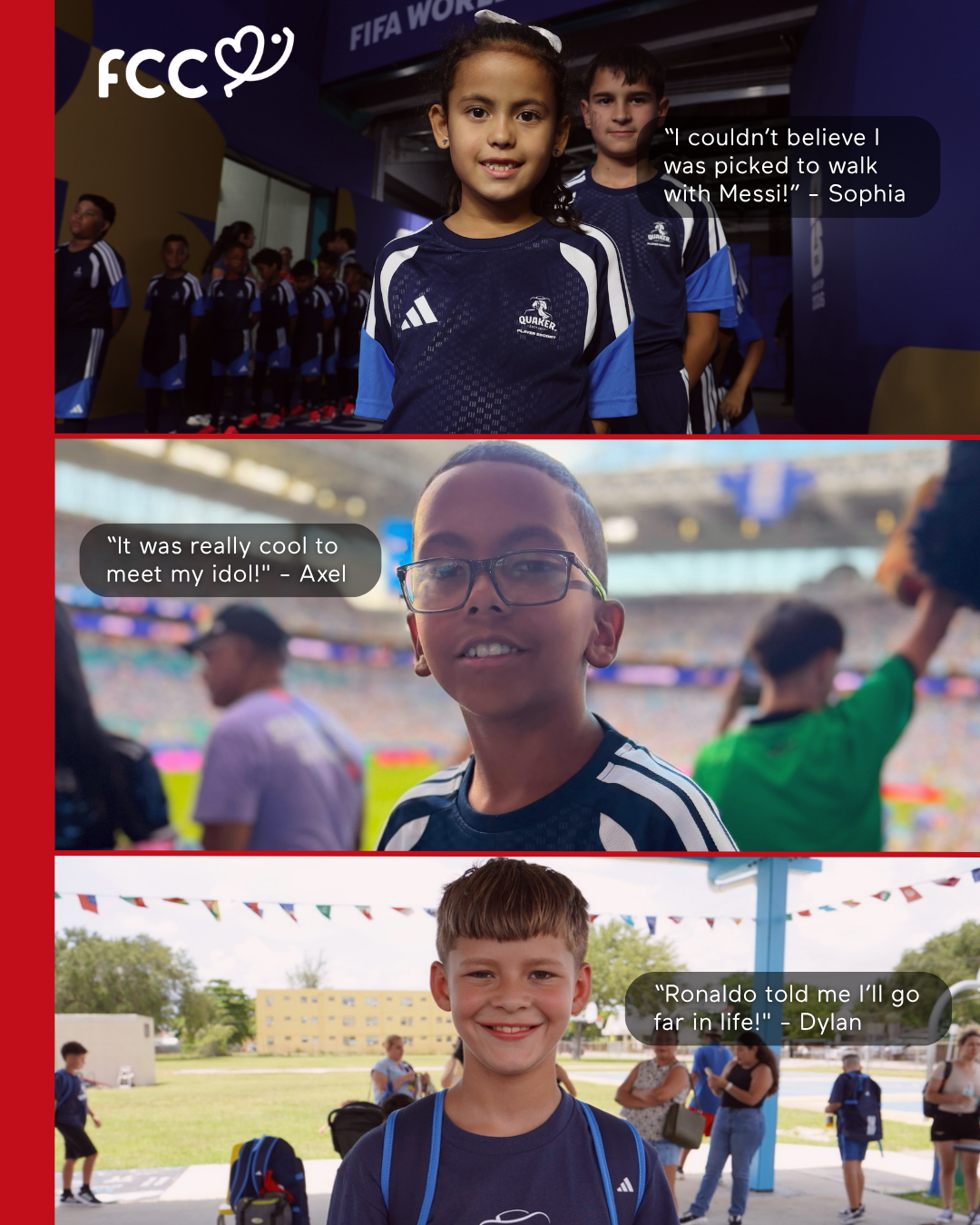Three FCC Kids Given the Opportunity of a Lifetime