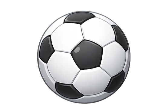 Balón de fútbol con diseño clásico en blanco y negro.