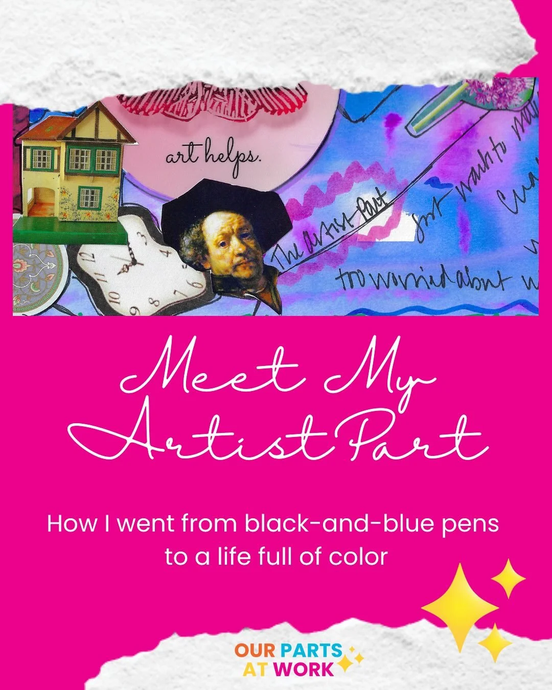 In 2013, I didn&rsquo;t even own colored markers.

Fast forward to today &mdash; my home is bursting with color, craft supplies, and healing. 🎨

Internal Family Systems (IFS) taught me that we all have parts &mdash; the ones who manage, protect, cre