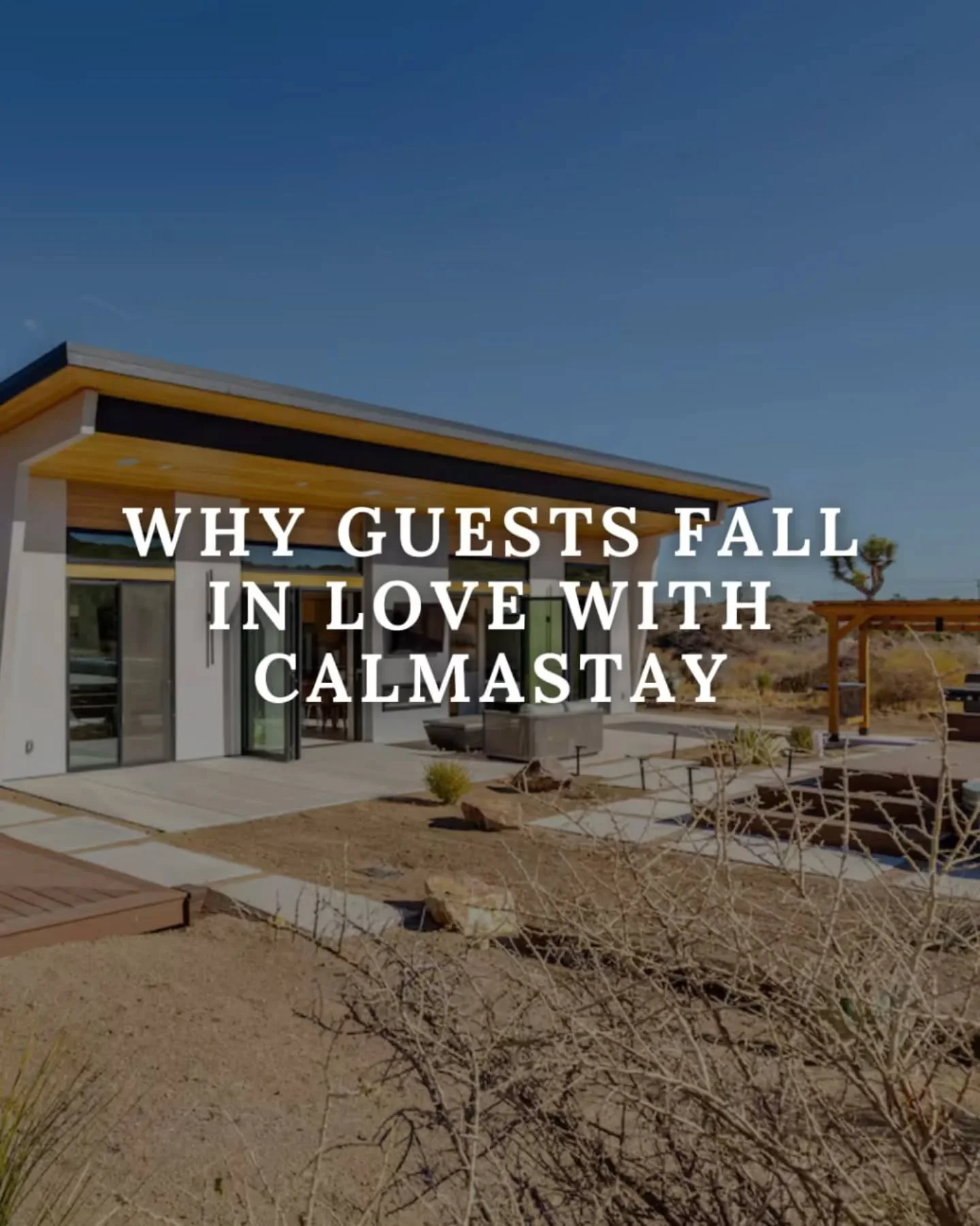 The best stays aren&rsquo;t just about where you go.
They&rsquo;re about how the place makes you feel.

Guests love CalmaStay because it offers something rare, a peaceful Yucca Valley Airbnb near Joshua Tree where you can truly slow down.
Quiet deser