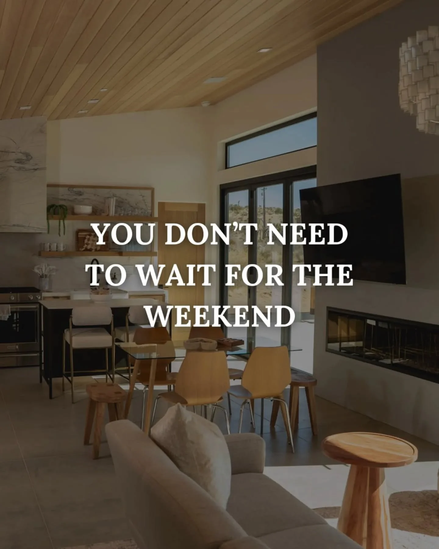 Who said rest is only for weekends?

Step away from the noise and recharge at Calmastay in Yucca Valley, just minutes from Joshua Tree. Whether it&rsquo;s a midweek reset or a spontaneous escape, peace doesn&rsquo;t need a schedule.

Book your stay h