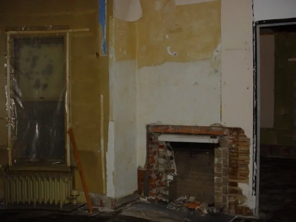 Fireplace Revealed in Daughter's Sitting Room